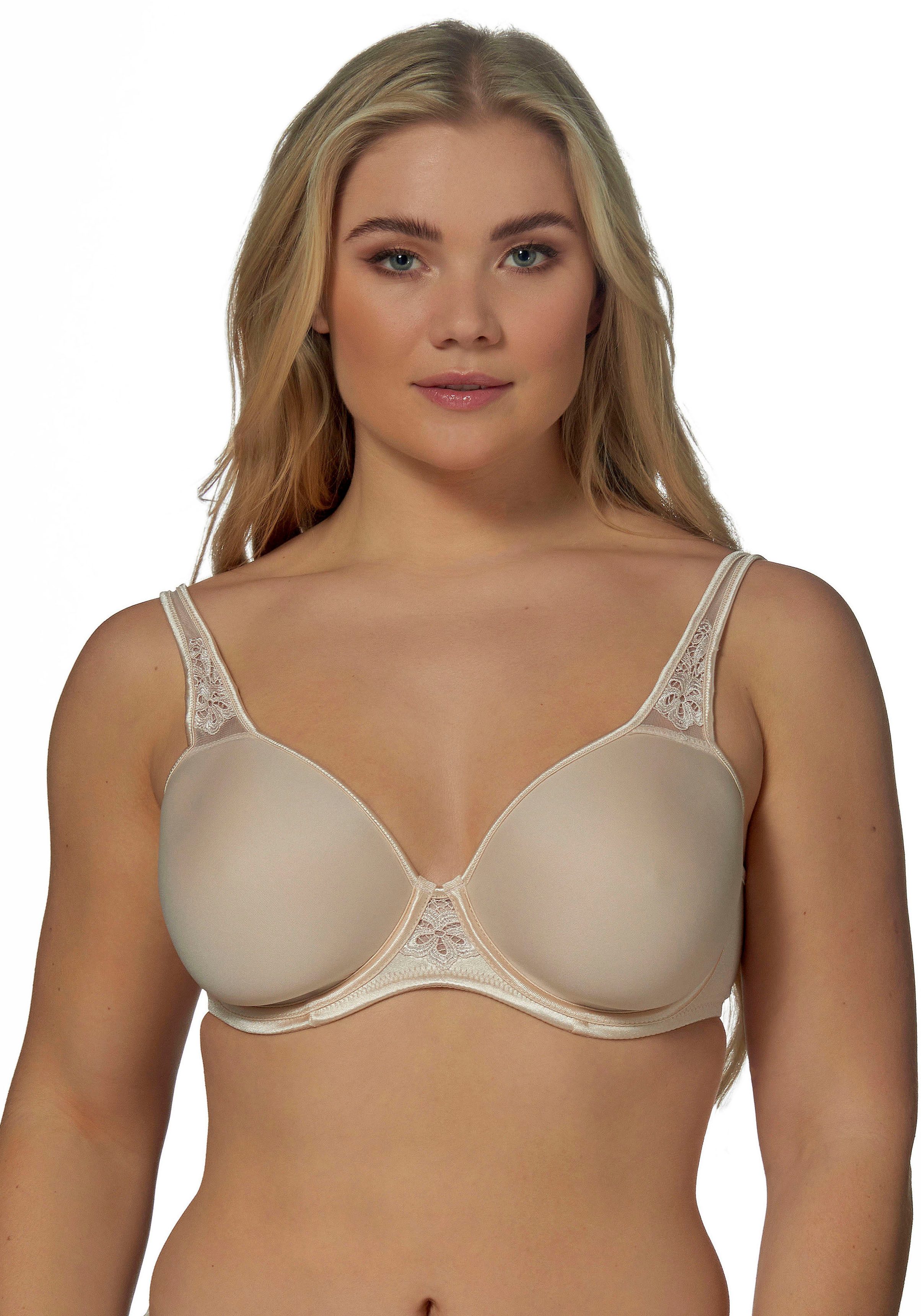 Elbrina Bügel-BH Spacer Bra vorgeformte Cups, breite Träger, mit Bügel, mit Spitze, feminin