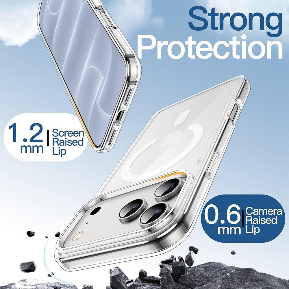 FITSU Handyhülle Hülle Case für iPhone 18 Pro Max Transparent MagSafe kompatibel 6,9 Zoll, Ultraklare Hülle für Apple iPhone 18 Pro Max Case Hybrid Hülle Cover – Bild 4 von 5