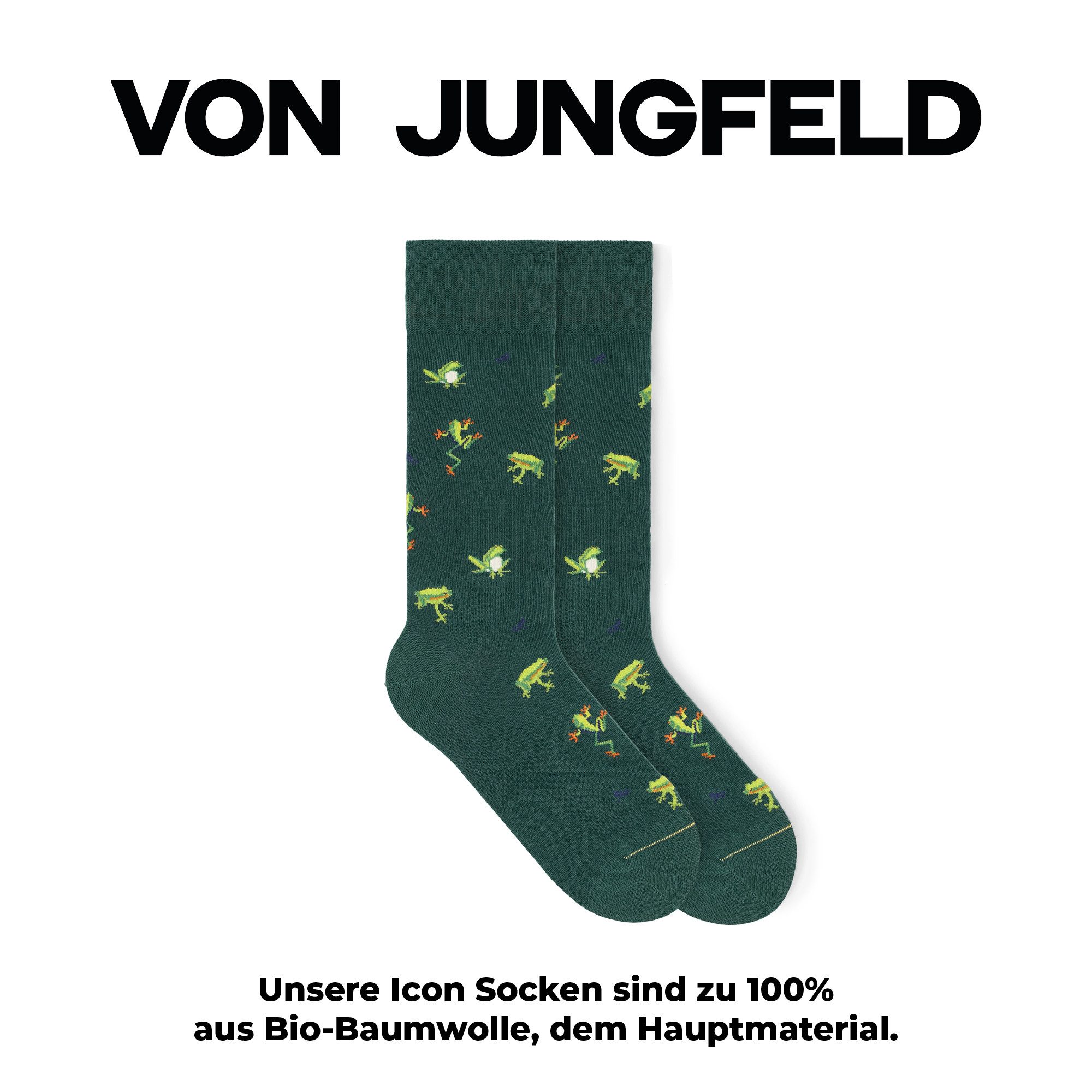 von Jungfeld Socken Signature Icons Baumwoll-Mischung 35-46 Unisex (1-Paar, günstig online kaufen