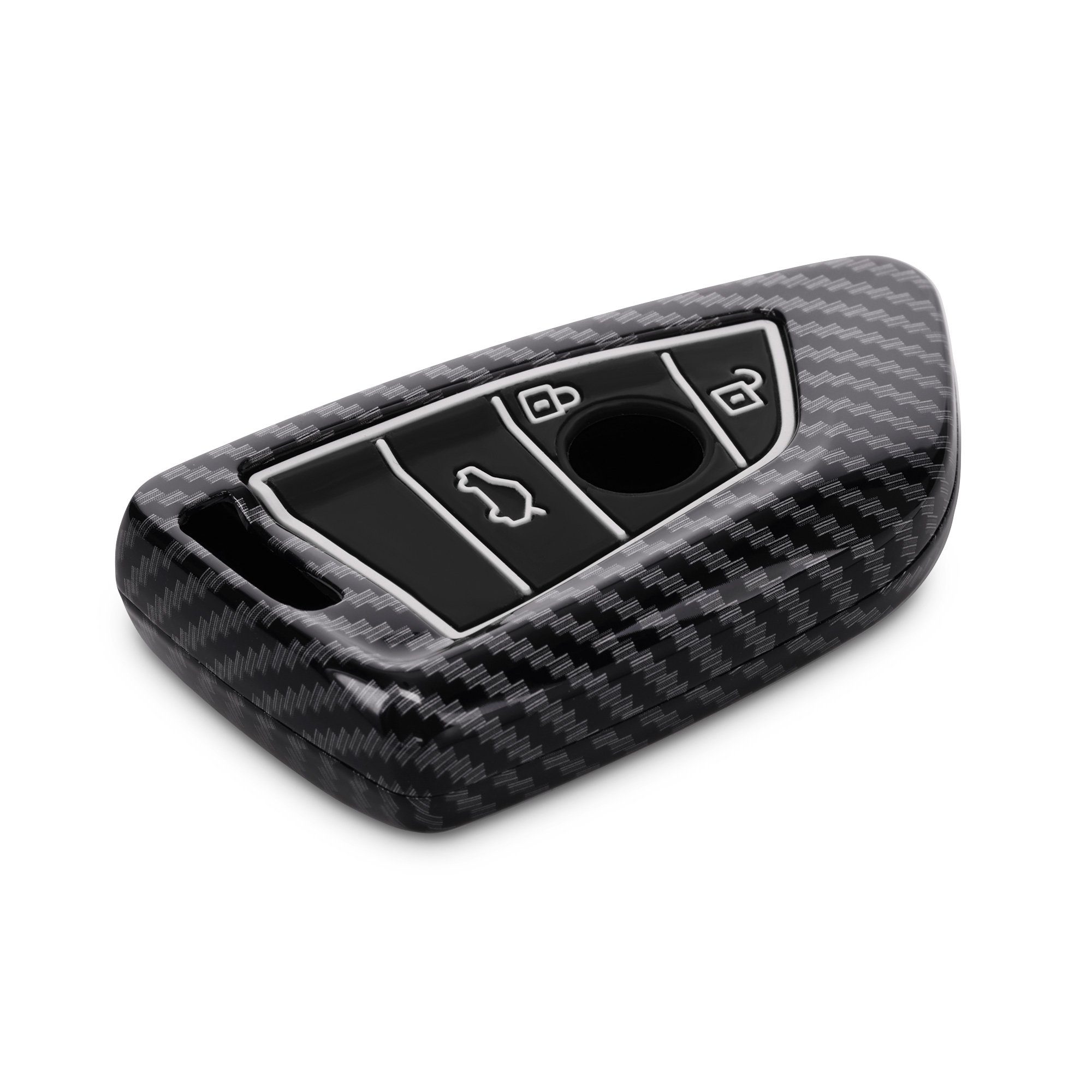 Autoschlüssel kwmobile Cover Schlüsseltasche Case BMW, für Schlüsselhülle - Hülle Hardcover Schutzhülle
