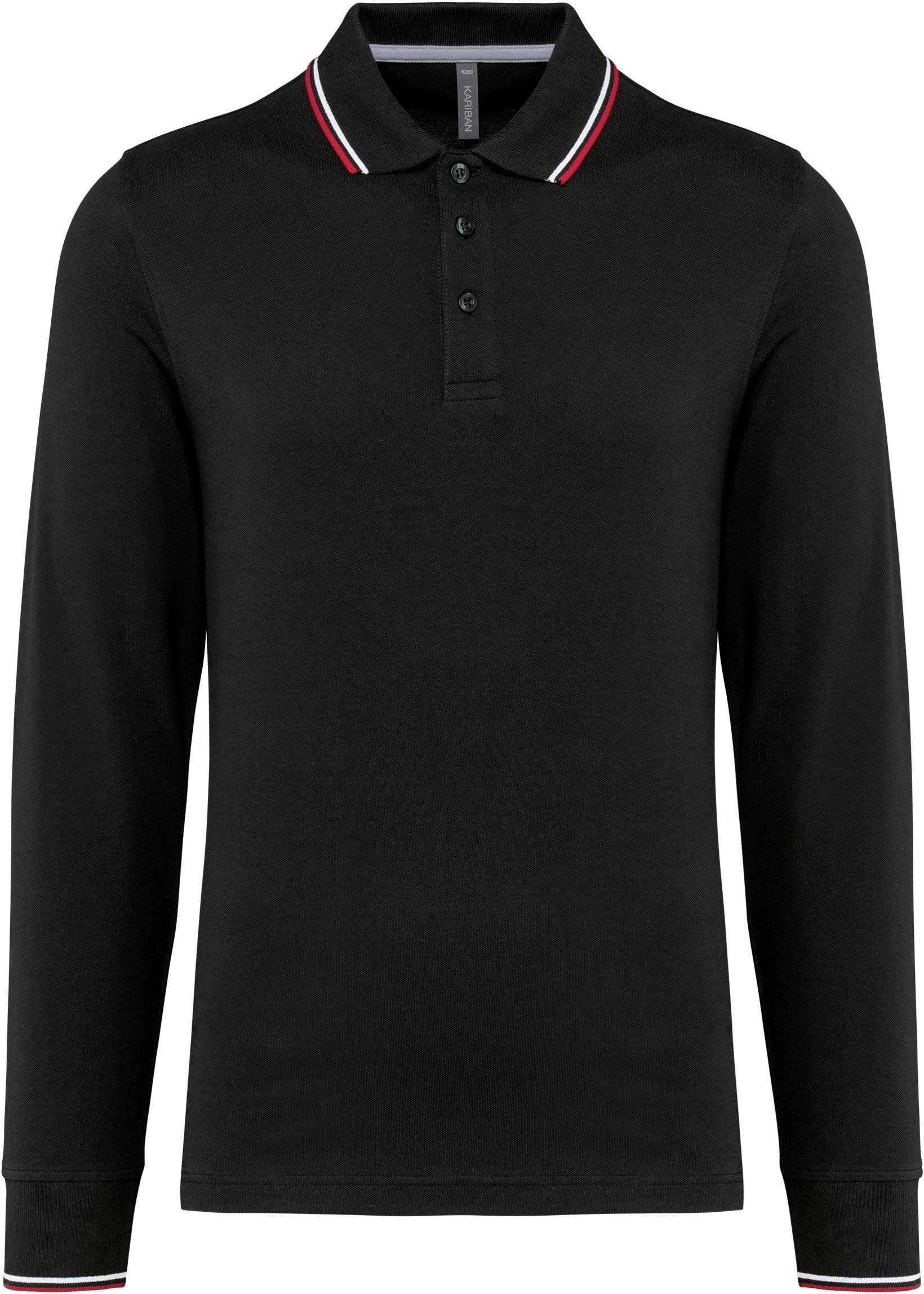 Kariban Langarm-Poloshirt Langarm-Polohemd aus Piqué für Herren günstig online kaufen