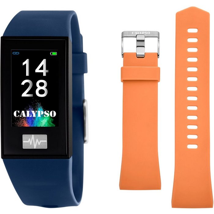 CALYPSO WATCHES Smartime K8500/5 Smartwatch Set 2-tlg. mit orangem Wechselband Mit Wechselarmband