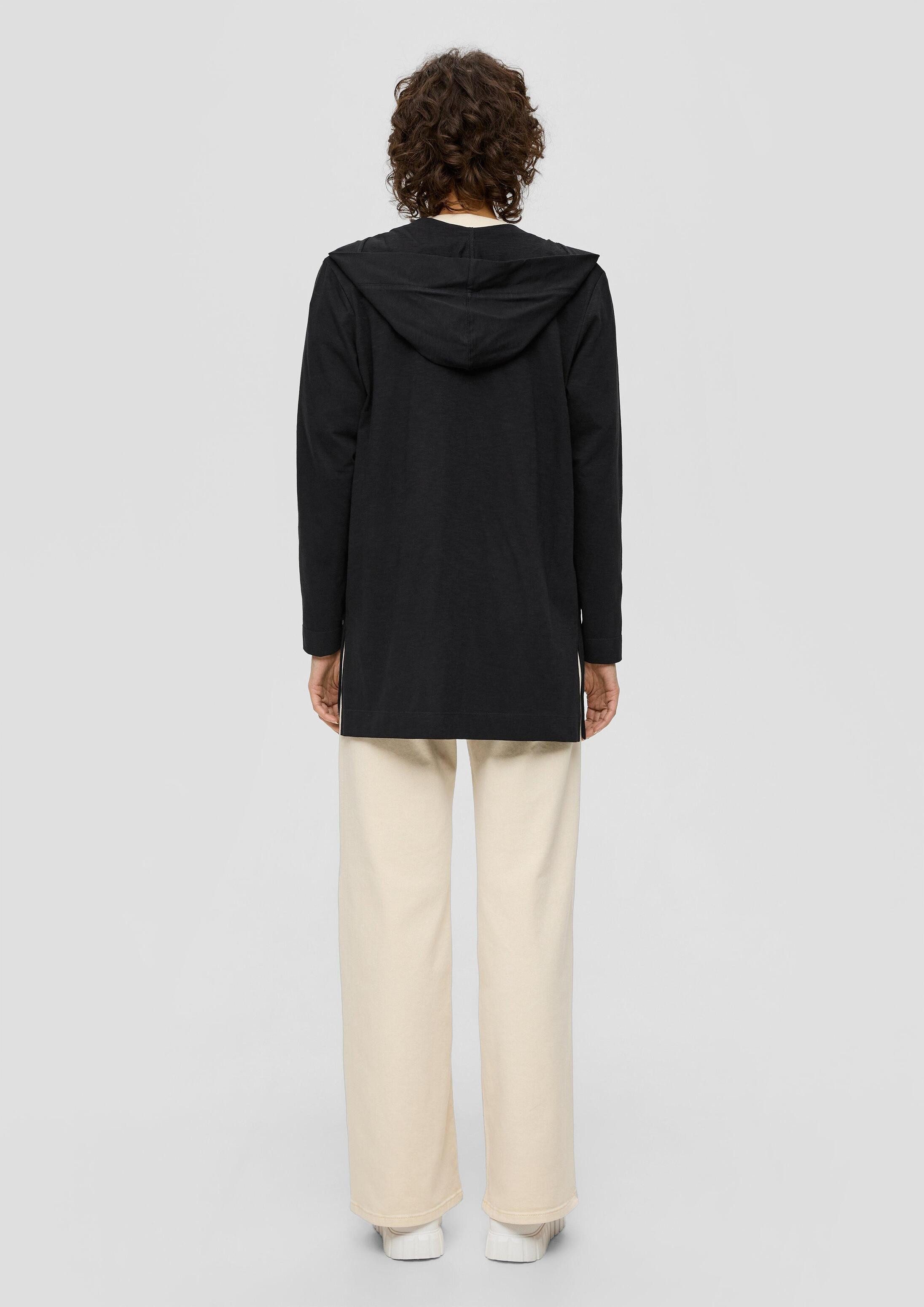 s.Oliver Cardigan T-Shirt Sweatjacke mit Kapuze