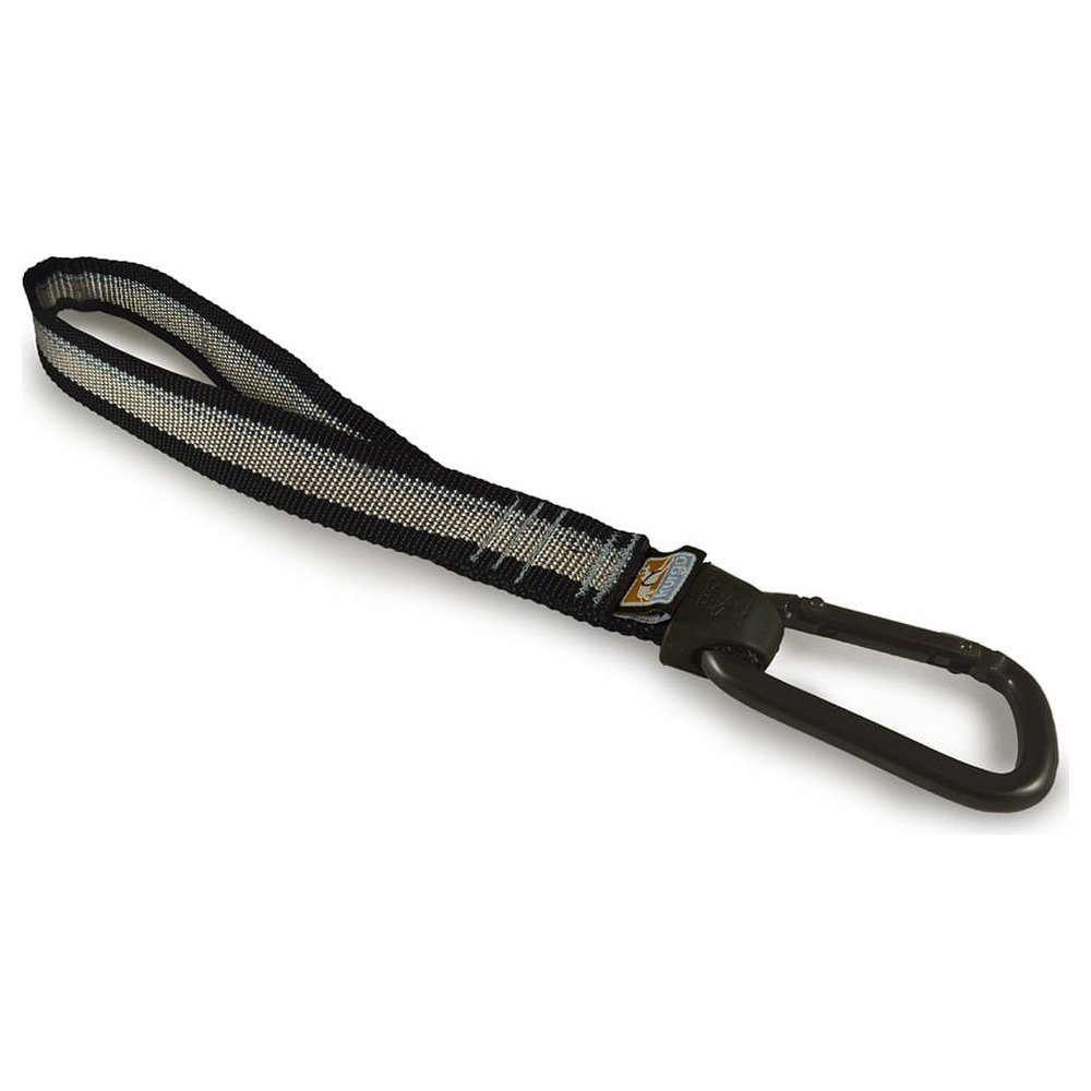Autohundegeschirr Verbindungsstück Seatbelt Teather mit Karabiner schwarz