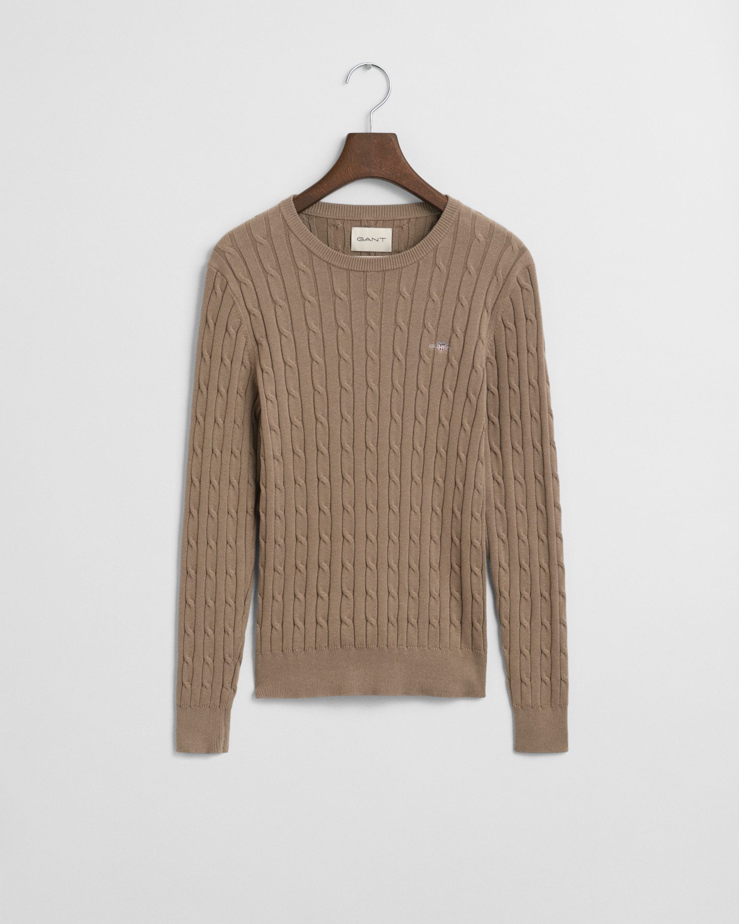 Gant Strickpullover STRETCH COTTON CABLE C-NECK günstig online kaufen