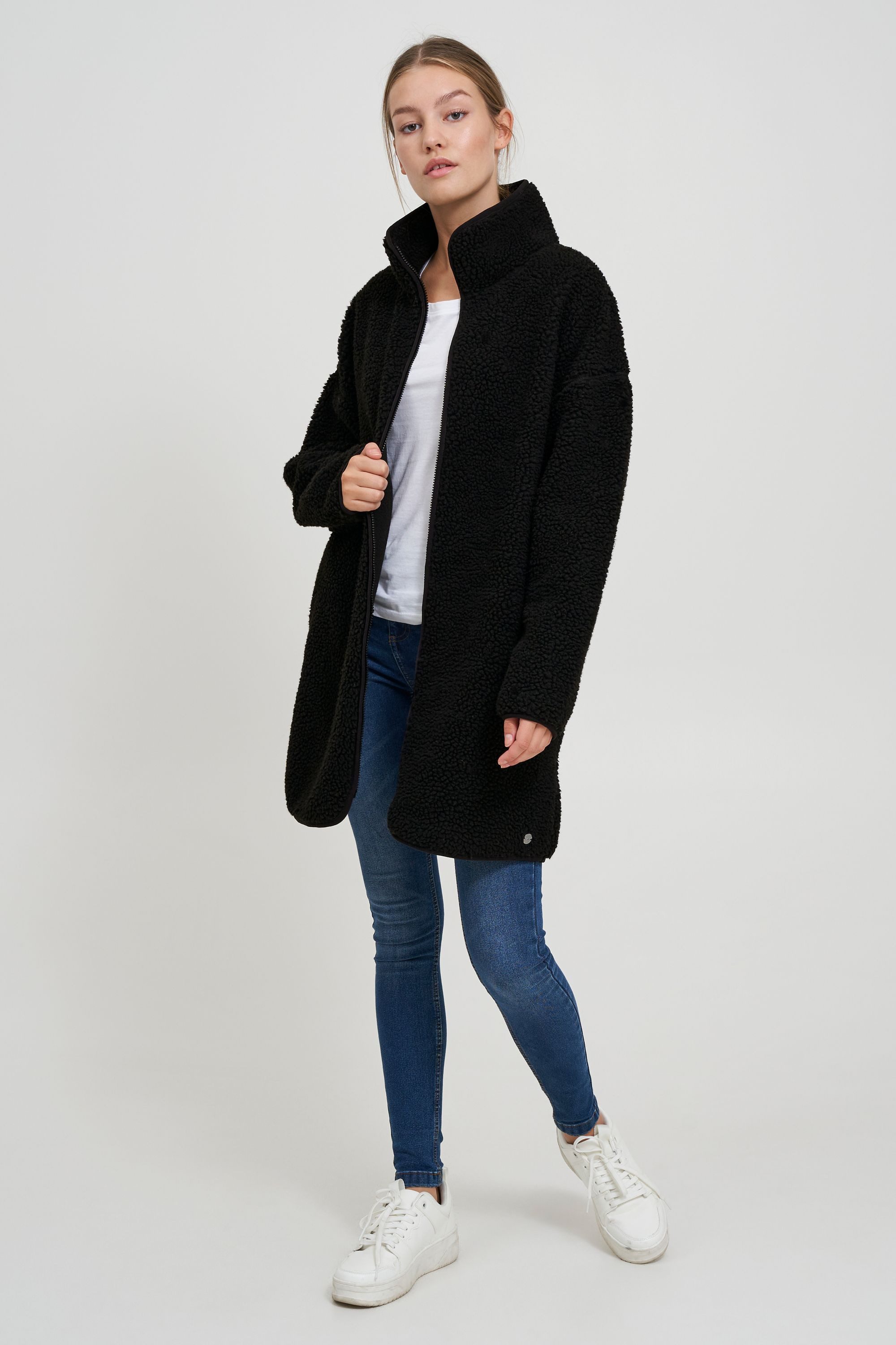 OXMO Kurzmantel OXTova Teddymantel mit Stehkragen günstig online kaufen