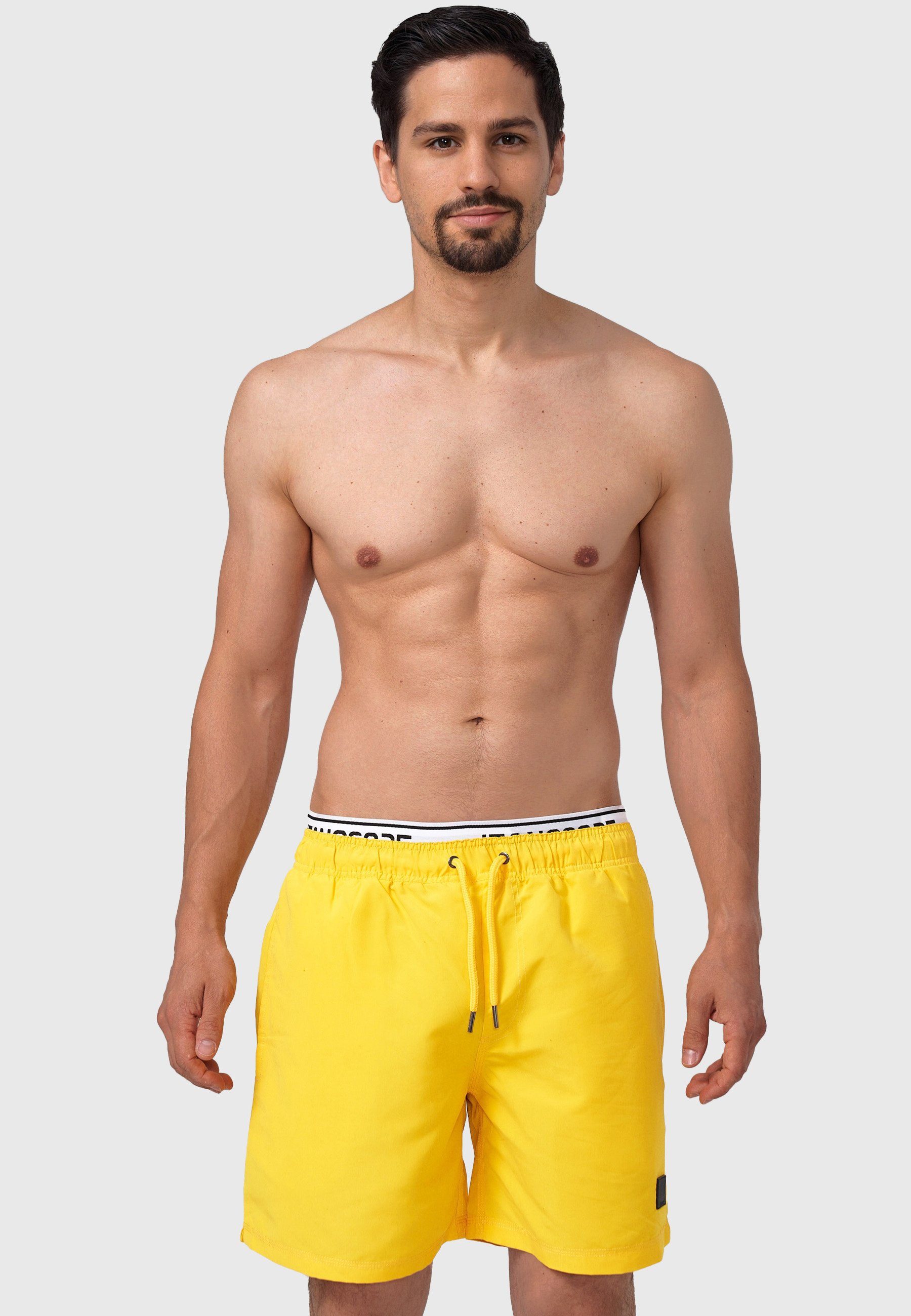 Indicode Badeshorts Herren Solomon Schwimmshorts Männer mit elastischem Bun günstig online kaufen