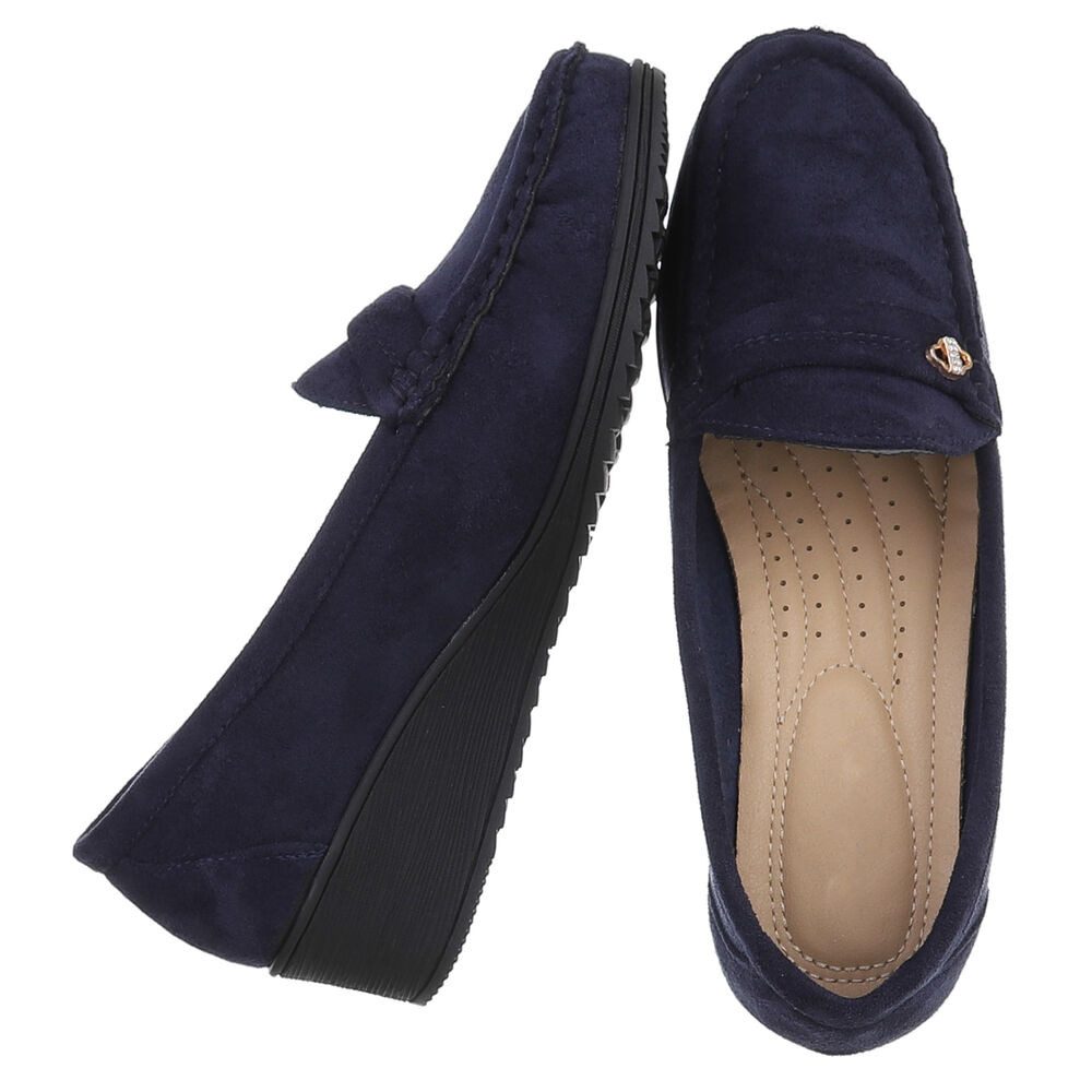 Ital-Design Eleganter Damen Slipper mit Wedge-Sohle und Details Slipper (90 günstig online kaufen
