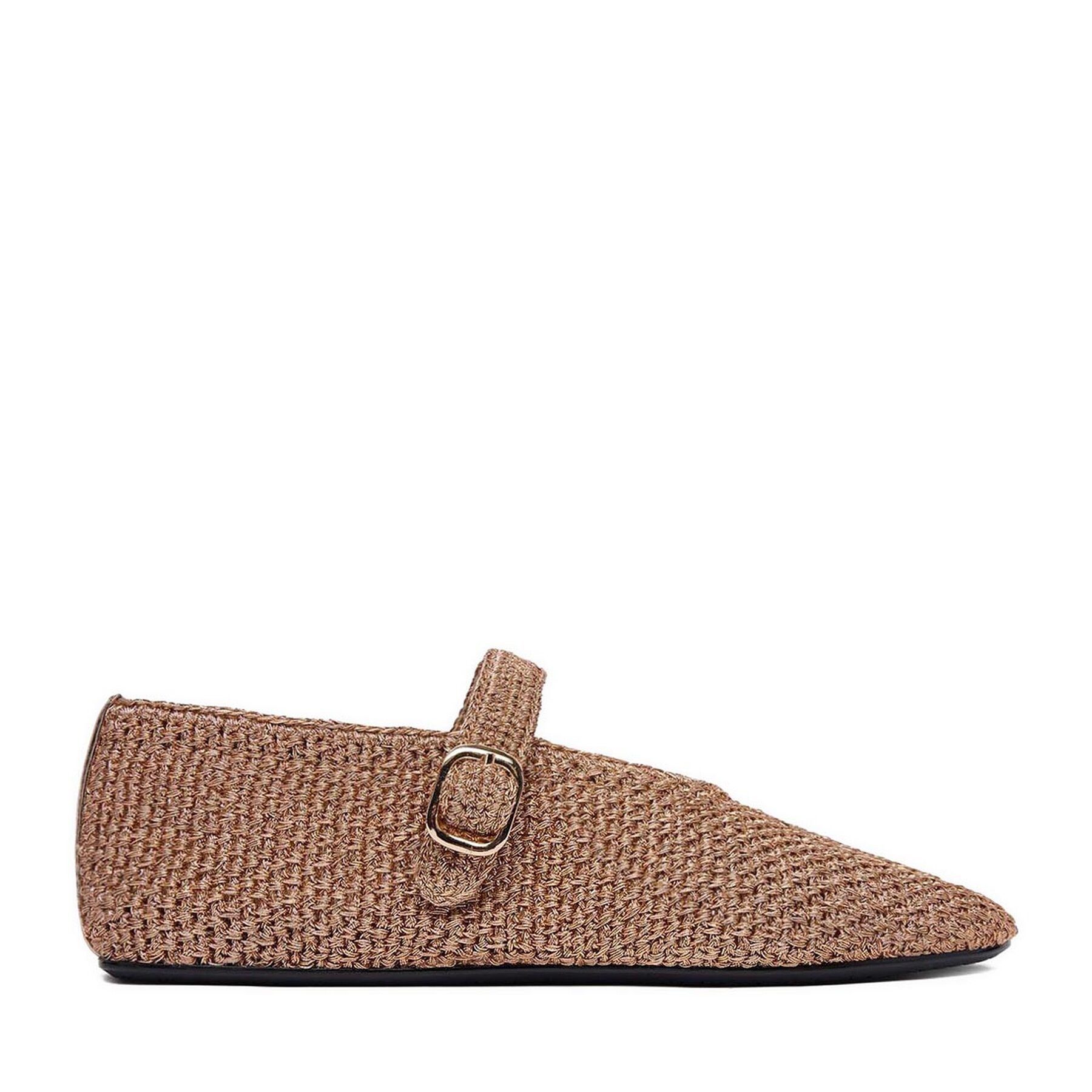 Badura Badura Damen-Ballerinas Gold Ballerina