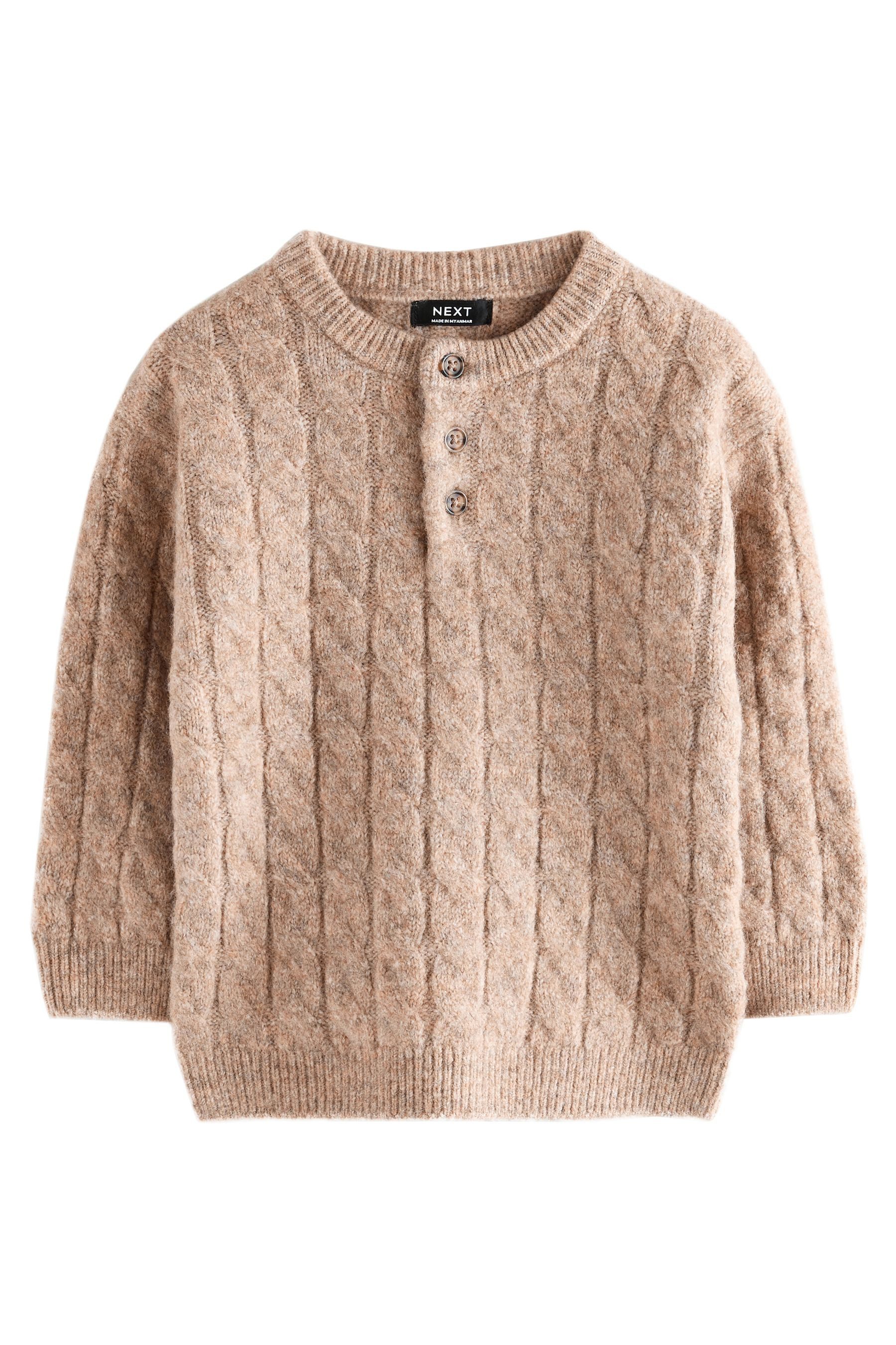 Next Strickpullover Strickpullover mit Henley-Kragen (1-tlg) günstig online kaufen