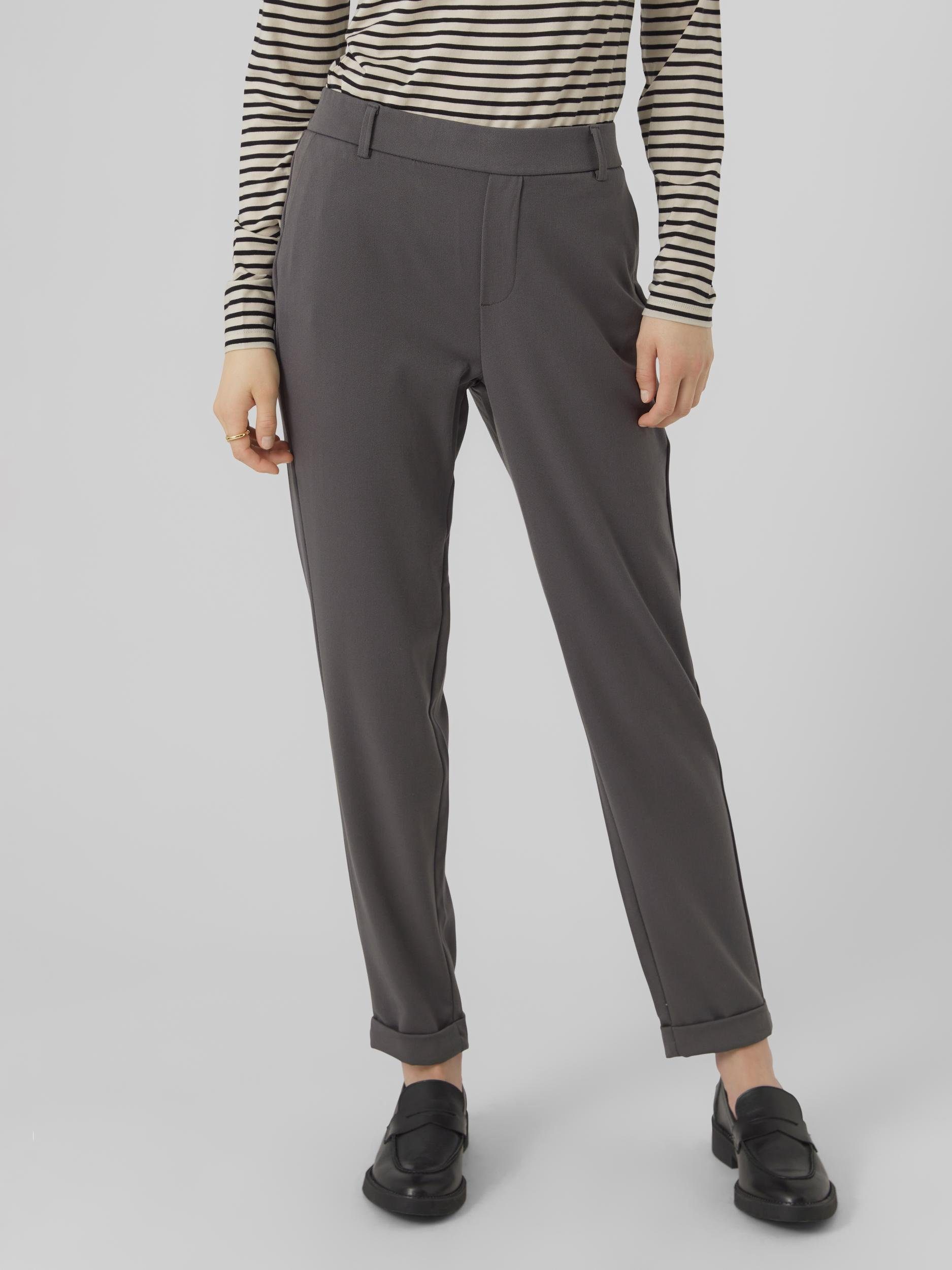 Pinstripe PANT NOOS LOOSE Vero MR Anzughose SOLID Moda Grey VMMAYA