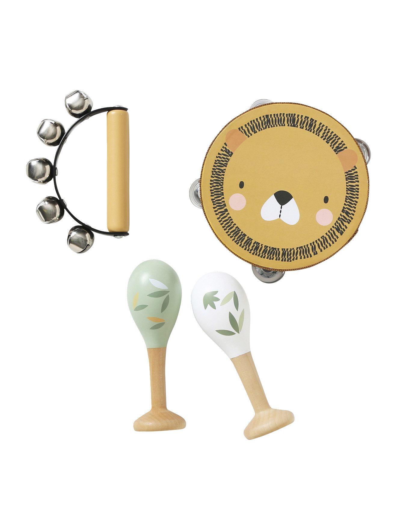 vertbaudet Spielzeug-Musikinstrument Kinder Perkussion-Set, Holz FSC® günstig online kaufen