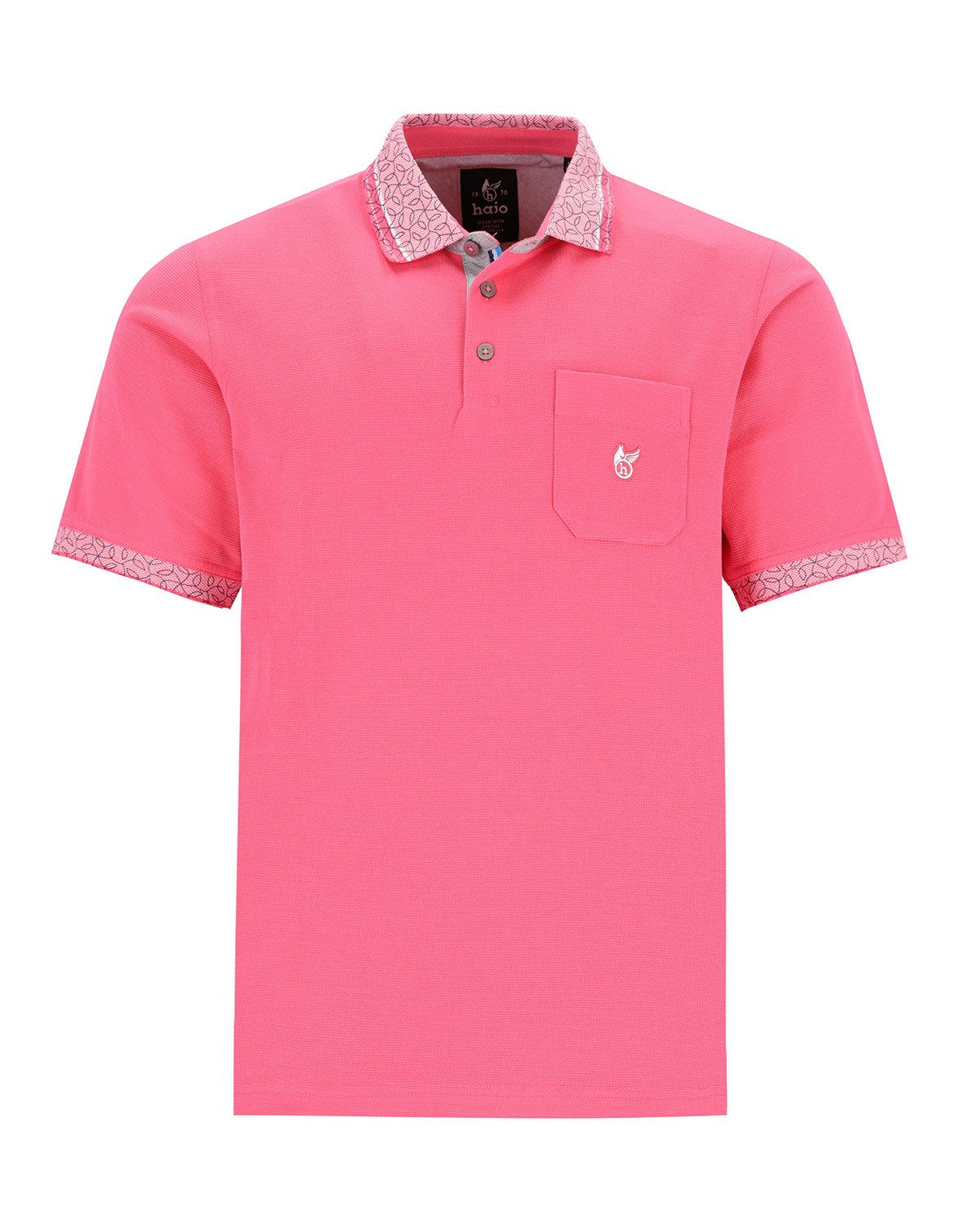 Hajo Poloshirt strukturiertes Poloshirt