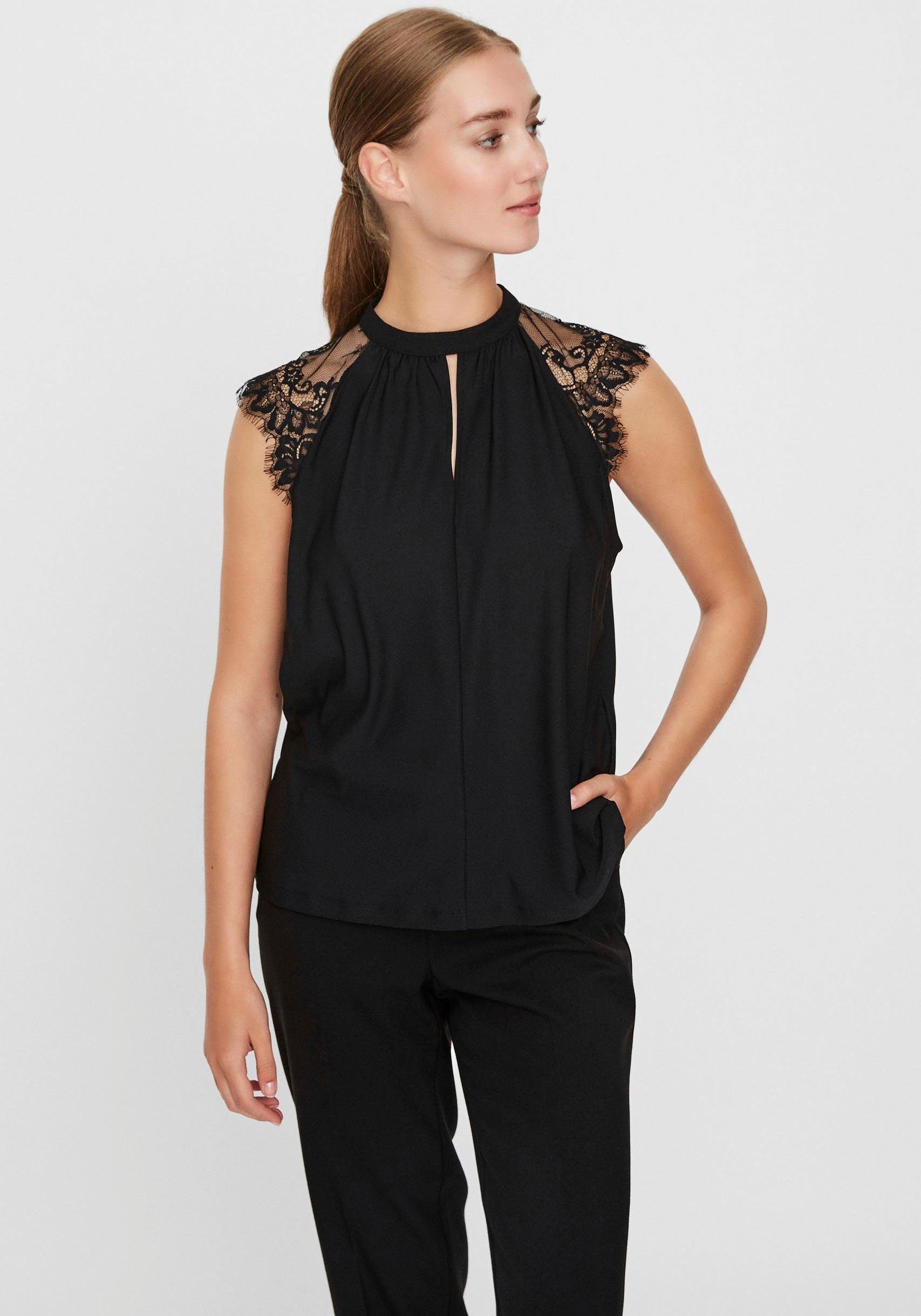 Vero Moda Spitzentop VMMILLA SL LACE TEE