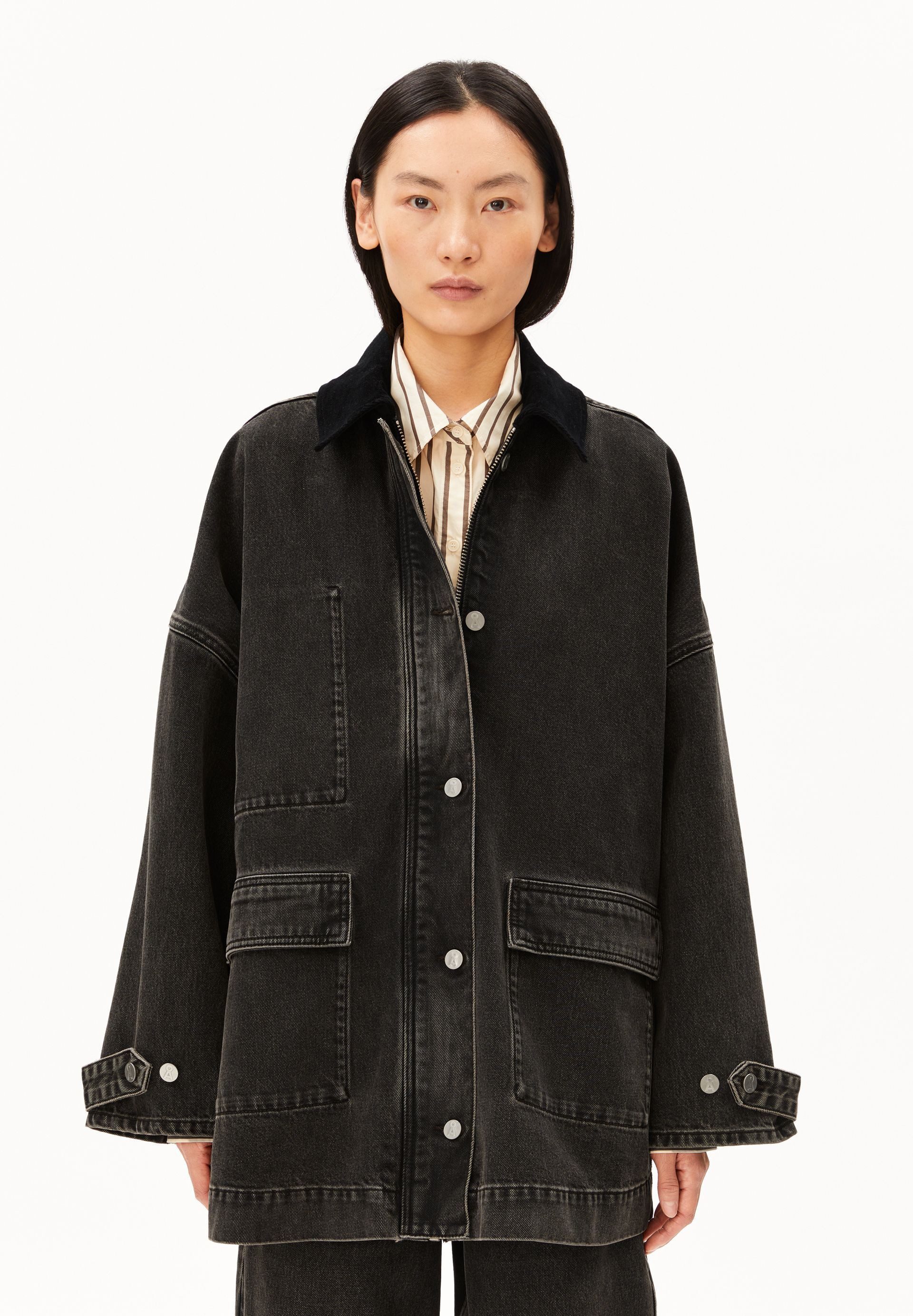 Armedangels Jeansjacke CORD COLLAR DENIM Oversized Fit