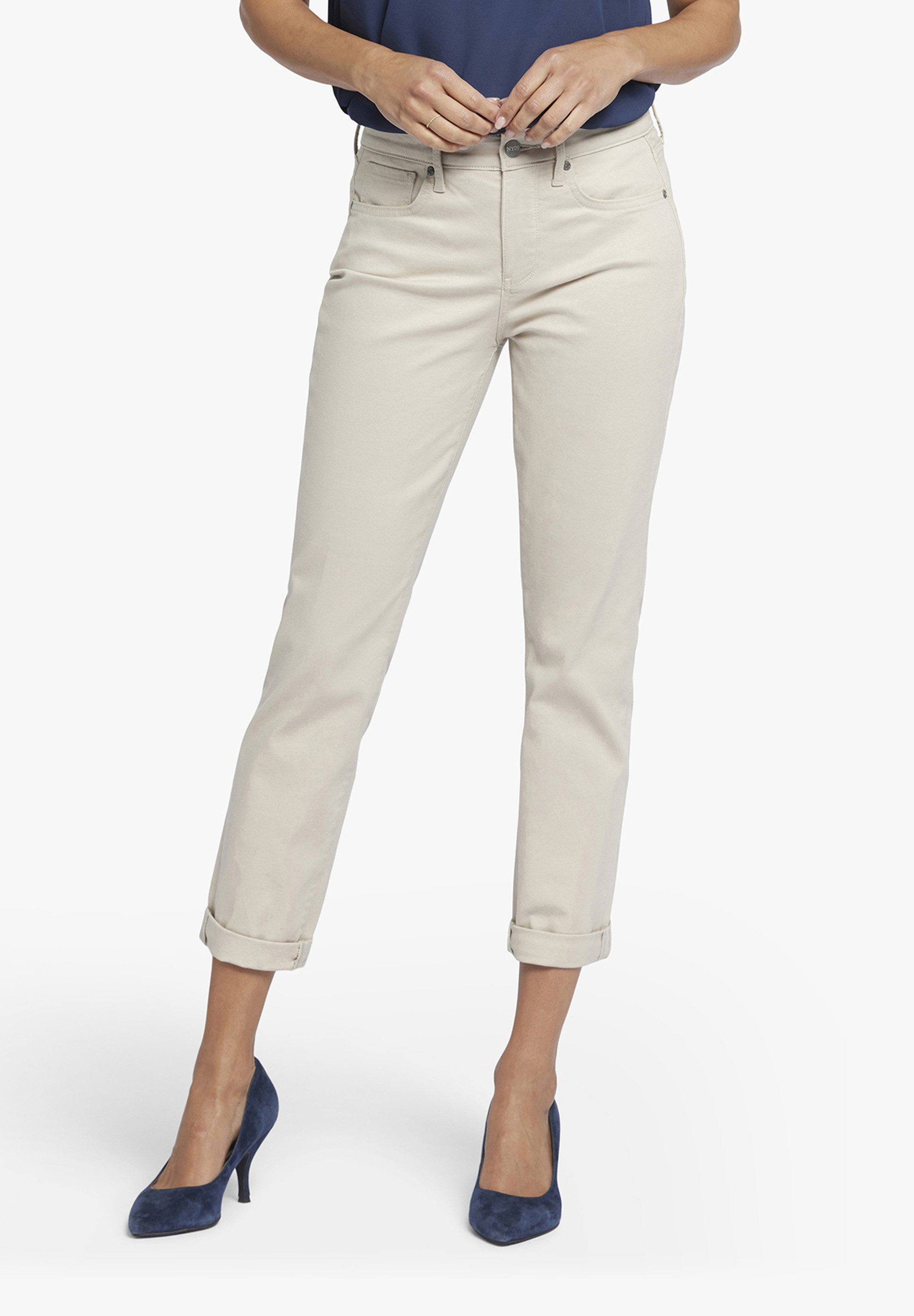NYDJ Ankle-Jeans Margot Girlfriend Denim lässig, Five-Pocket Design
