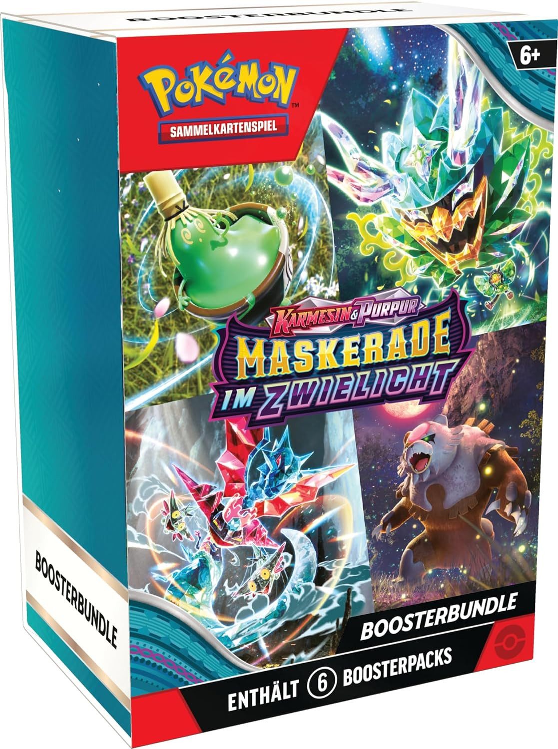 POKÉMON Sammelkarte TCG Karmesin & Purpur Maskerade im Zwielicht Boosterbundle Deutsch, Booster Bundle