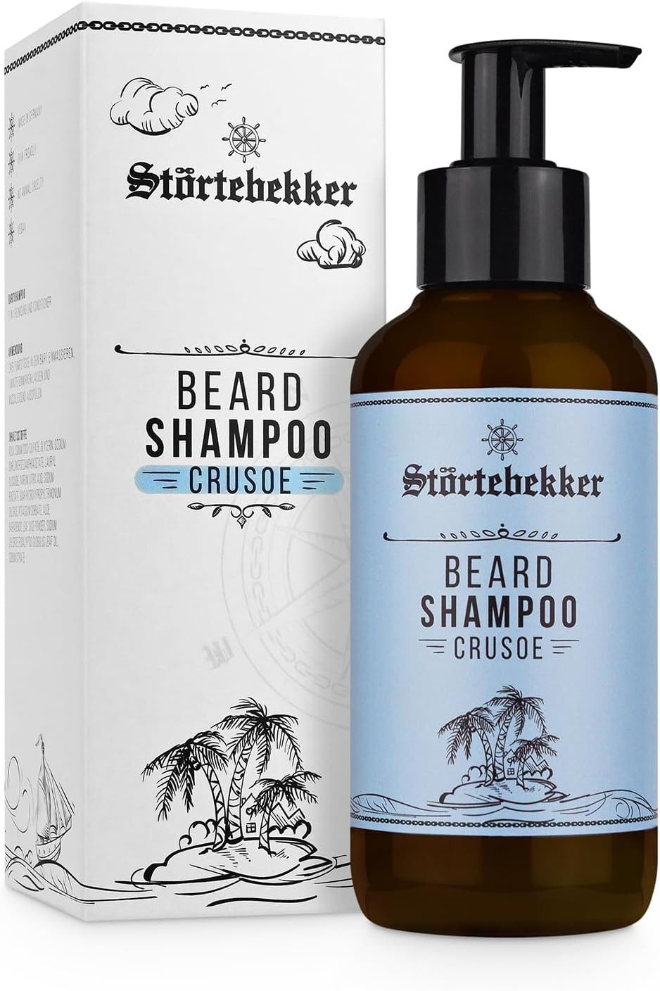 Störtebekker Bartpflege-Set - Anti Juckreiz Set - optimale Bartpflege für Herren, gepflegter Bart ohne Juckreiz, Bartreinigung und Pflege