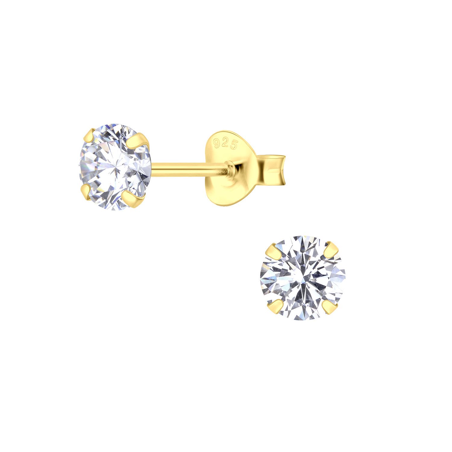 ALEXANDER YORK Paar Ohrstecker ROUND ZIRCONIA günstig online kaufen
