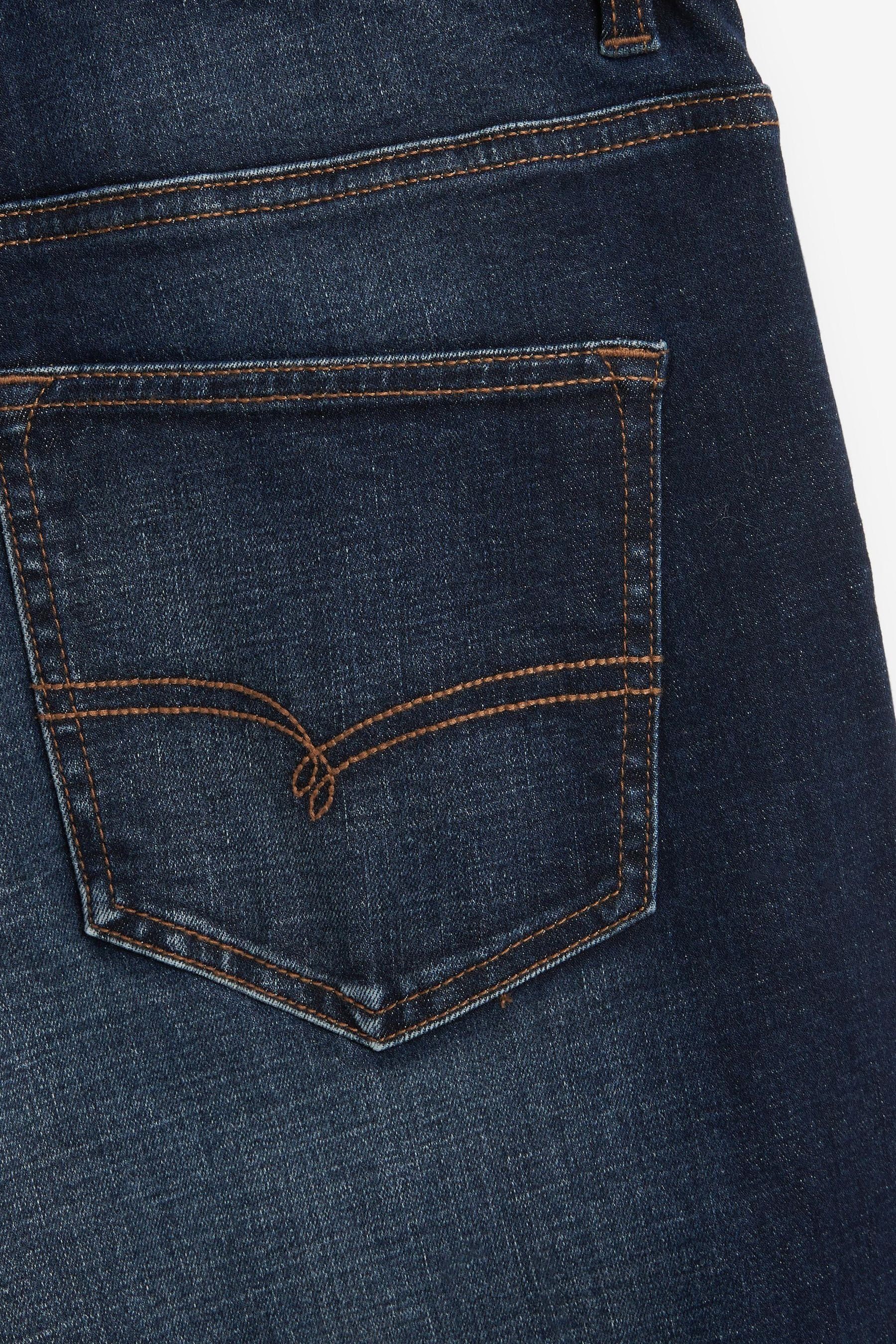 Next Straight-Jeans Motion Flex Straight Blue Mid (1-tlg) Stretch-Jeans Fit – Indigo