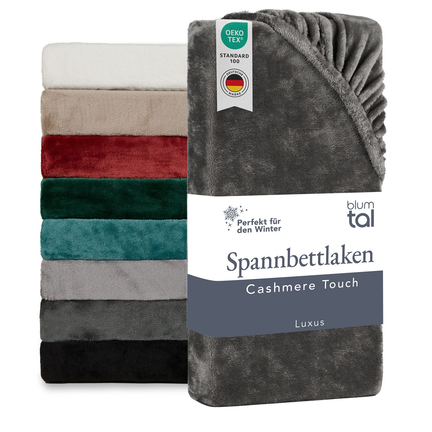 Blumtal Spannbettlaken Spannbettlaken Cashmere Touch - Oeko-TEX zert. Bettl günstig online kaufen