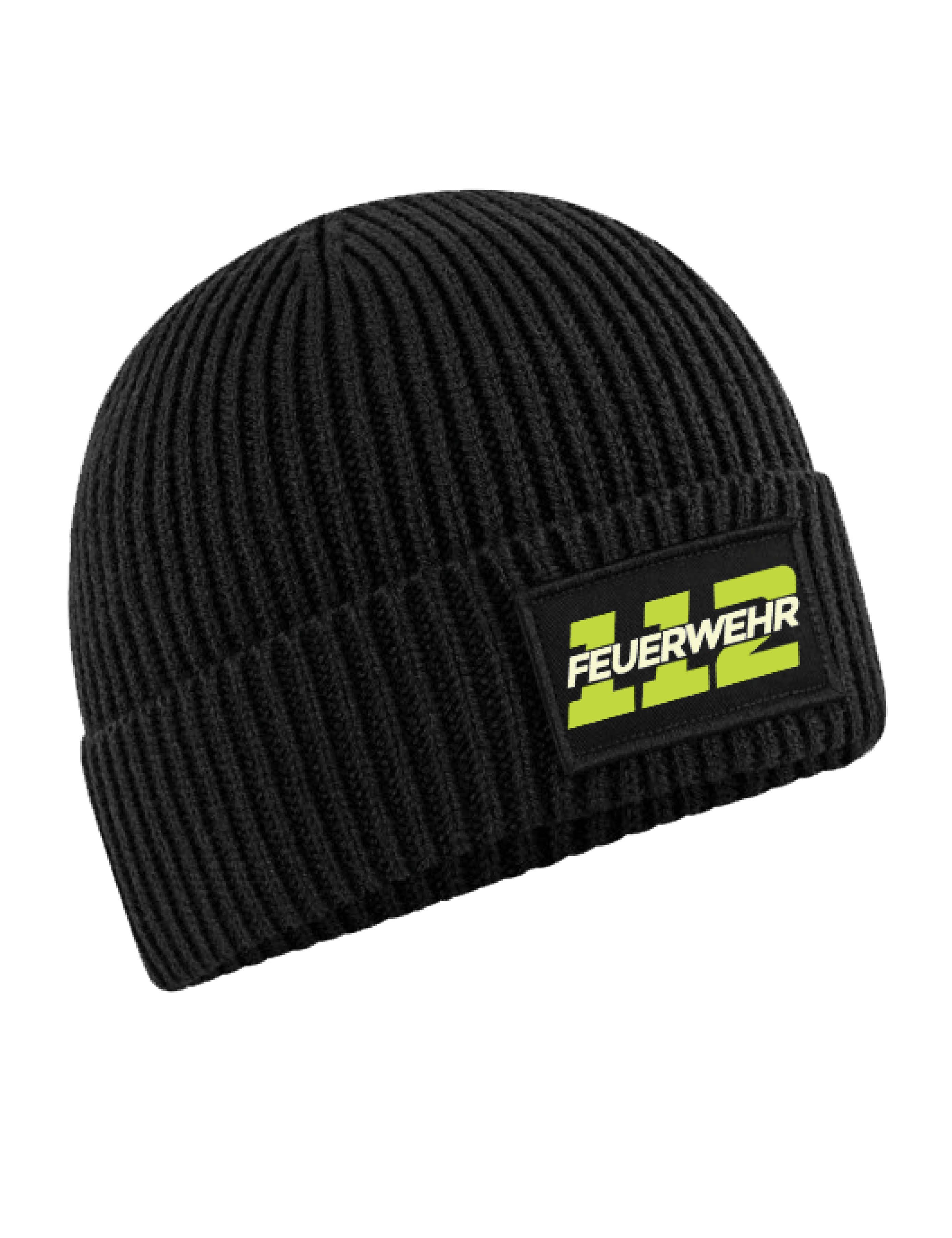 Youth Designz Beanie Herren Strick Beanie Mütze "112 Feuerwehr" Aufdruck Ge günstig online kaufen