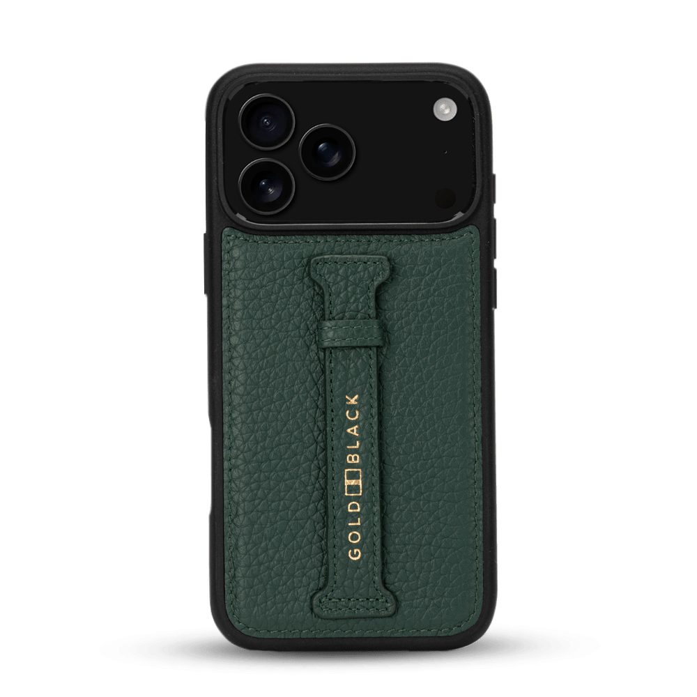 GOLDBLACK Handyhülle GOLDBLACK iPhone 17 Pro Max Lederhülle Nappa - mit Fingerschlaufe – Bild 3 von 5