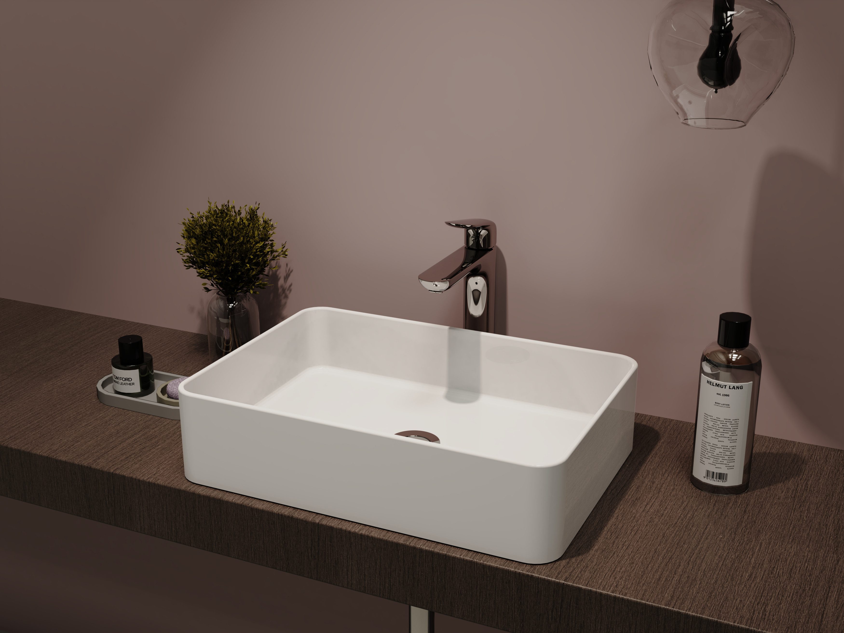 welltime Aufsatzwaschbecken, NANO Glasur