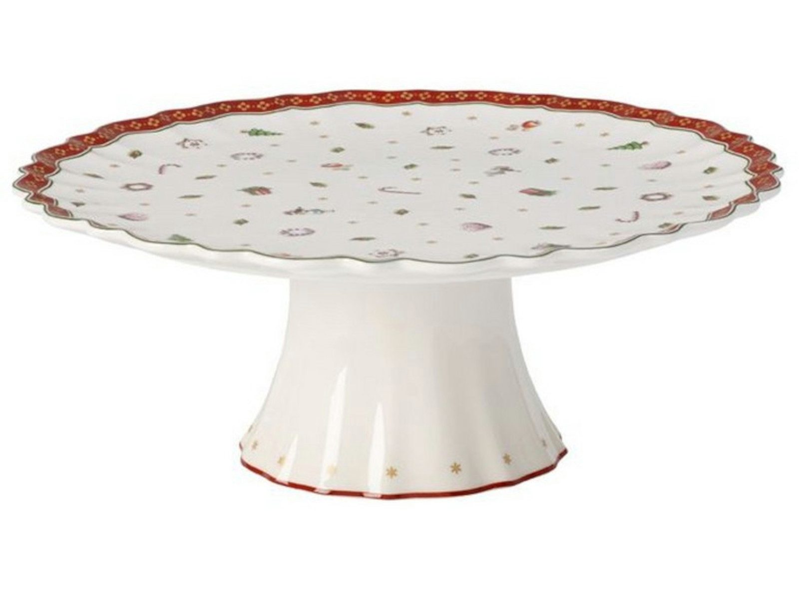 Villeroy & Boch Servierplatte Toy's Delight Kuchenplatte auf Fuss 28 cm, Premium Porcelain, (Platten)