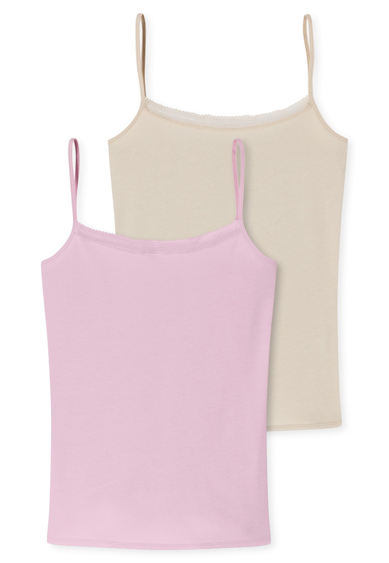 Schiesser Spaghettitop "Cotton Lace" (2er-Pack) mit günstig online kaufen