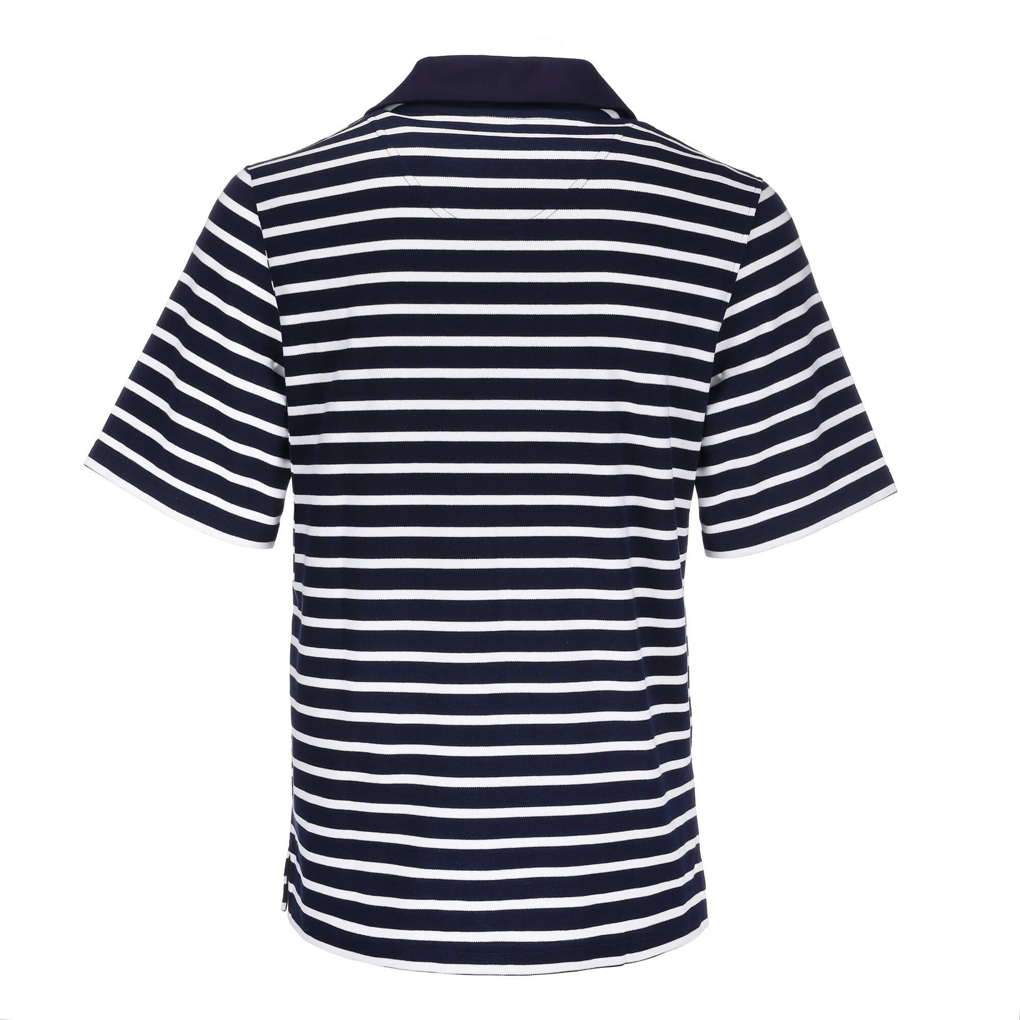 modAS Poloshirt Herren T-Shirt Metall-Knöpfen Brusttasche und Knopfleiste mit mit / 3 weiß (05) blau