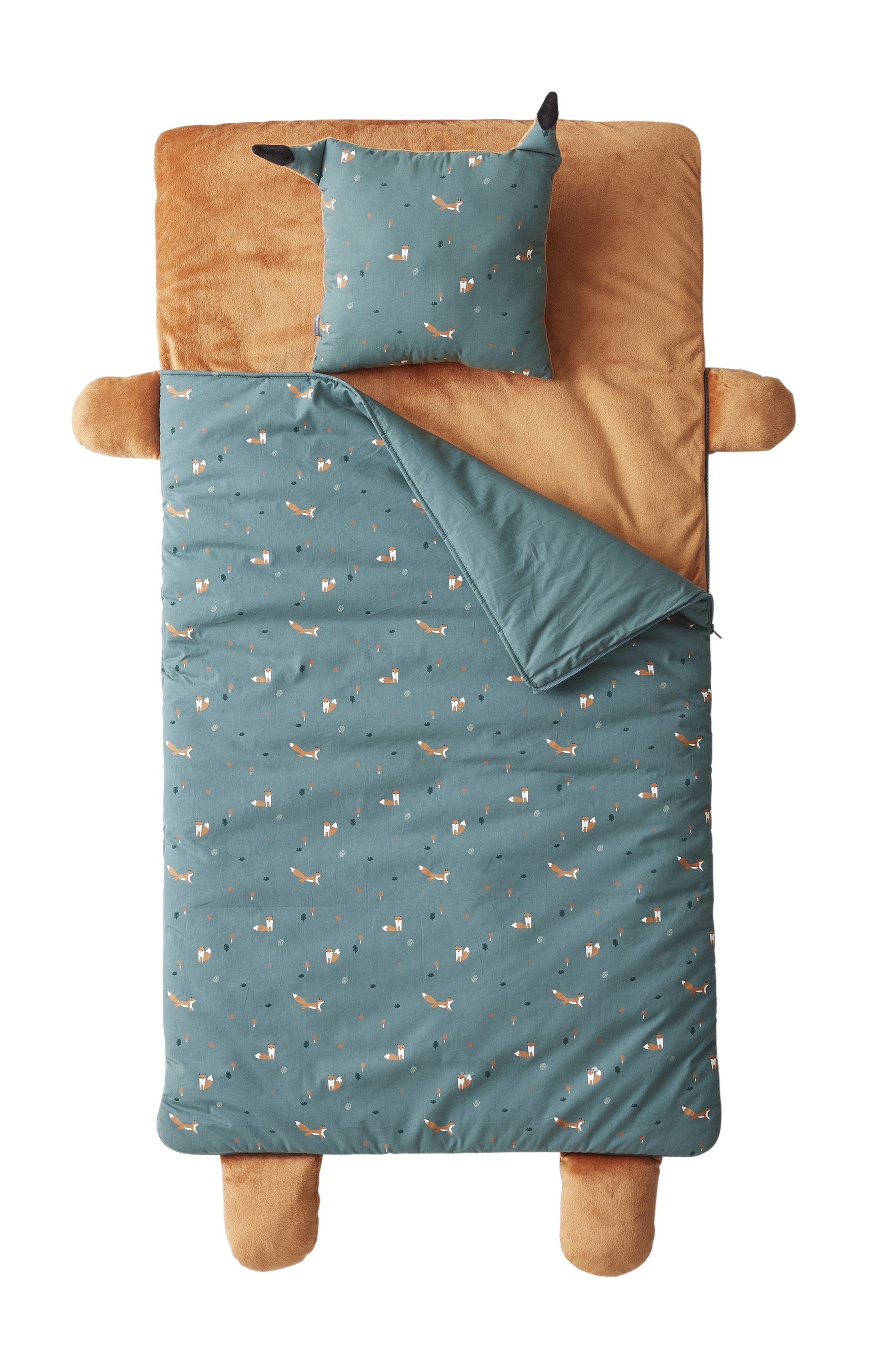 vertbaudet Kinderschlafsack Kinder Schlafsack FUCHS mit Подушки