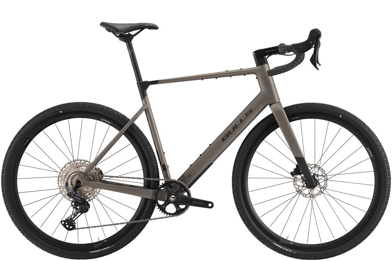 Bulls Gravelbike Bulls Machete RX 1 grau 2026, 12 Gang SHIMANO GRX RD-RX822, Kettenschaltung