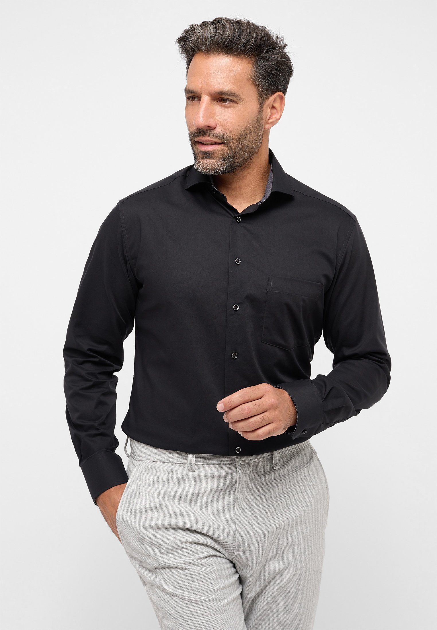 Eterna Langarmhemd MODERN FIT NON IRON (bügelfrei) günstig online kaufen