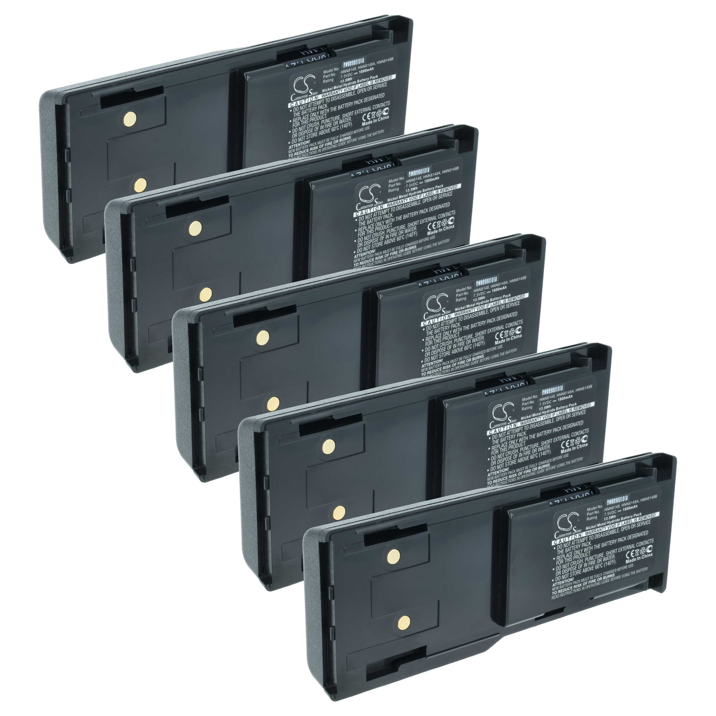 Akku passend für Motorola Radius P110 Funkgerät (1800 mAh, 7,5 V, Akku