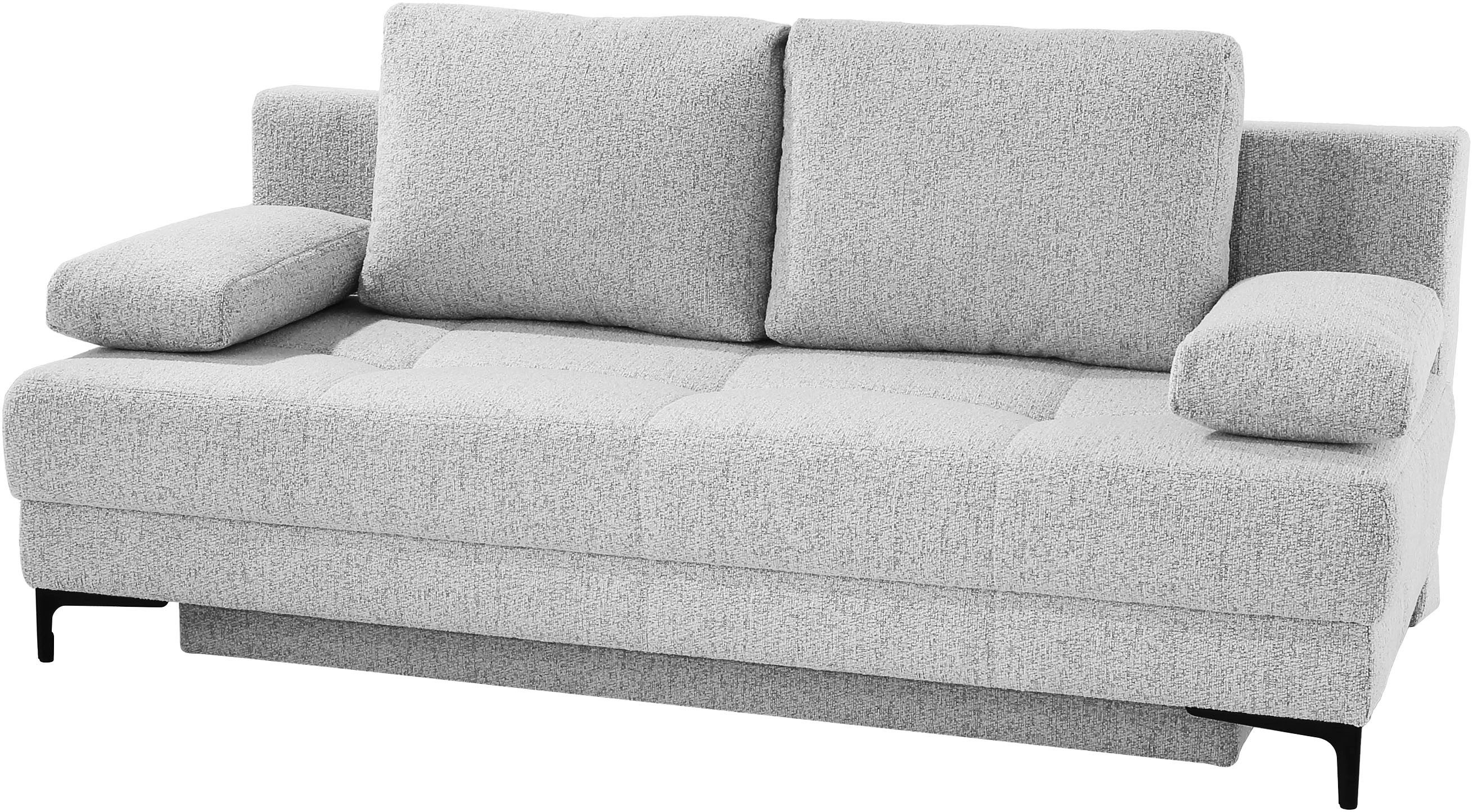 Jockenhöfer Gruppe Schlafsofa Felix, B: 205 cm, Liegefl. 155x201 cm, Dauerschlafsofa, inkl. Topper, inklusive Bettfunktion und Bettkasten, Federkernpolsterung