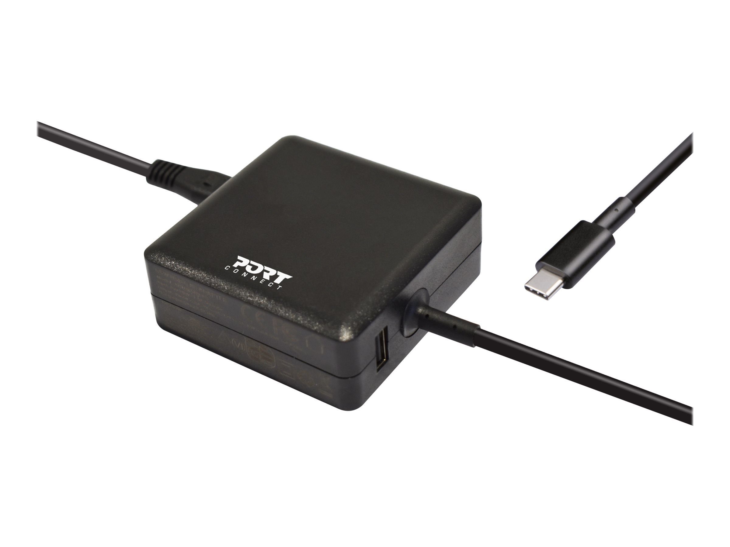 PORT POWER SUPPLY 65 W - TYPE C - EU + Notebook-Netzteil