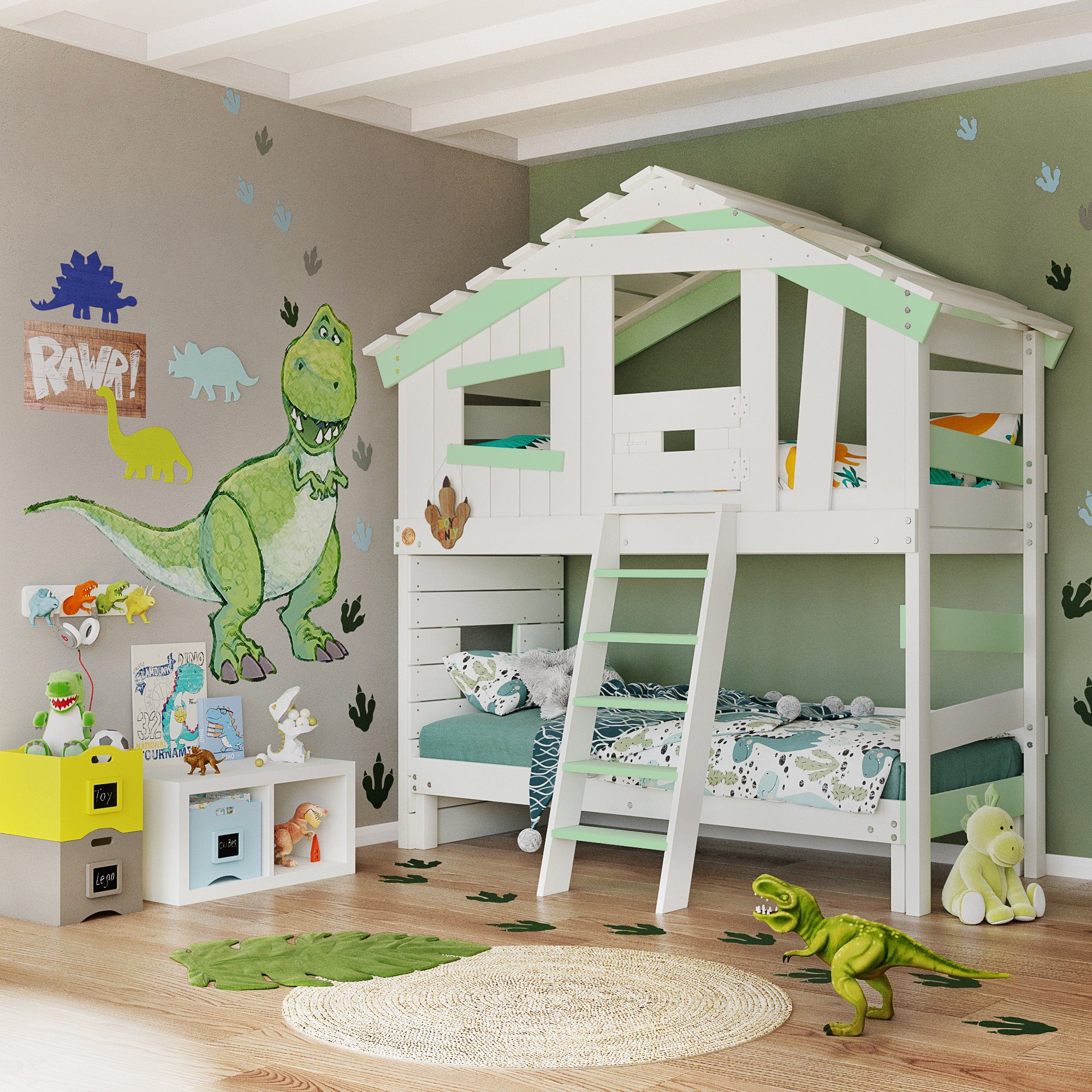 bibex Hochbett ALPIN CHALET Hochbett, Kinderbett, günstig online kaufen