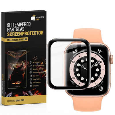 Protectorking Schutzfolie 1x Plexiglas für Apple Watch 4/ 5/ 6 44mm FULL CURVED Displayschutz, (1-Stück), Rand