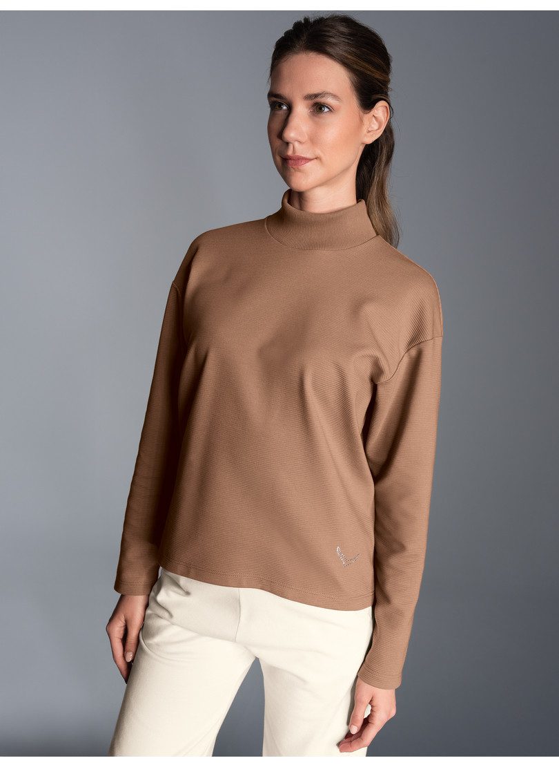 Sweatshirt TRIGEMA Sweatshirt mit Stehkragen