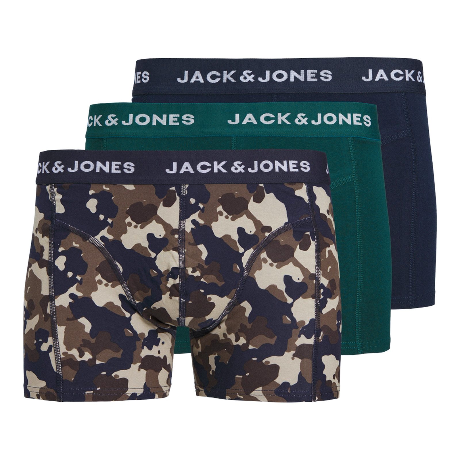 Retro Pants Jack&Jones 3er-Pack XXL Pants navy/petrol/Camouflage
