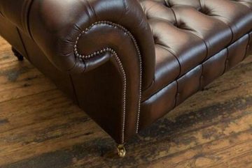 JVmoebel Chesterfield-Sofa XXL Big Wohnzimmer Couch Chesterfield 4 Sitzer 100% Leder Sofort, 1 Teile, Made in Europa