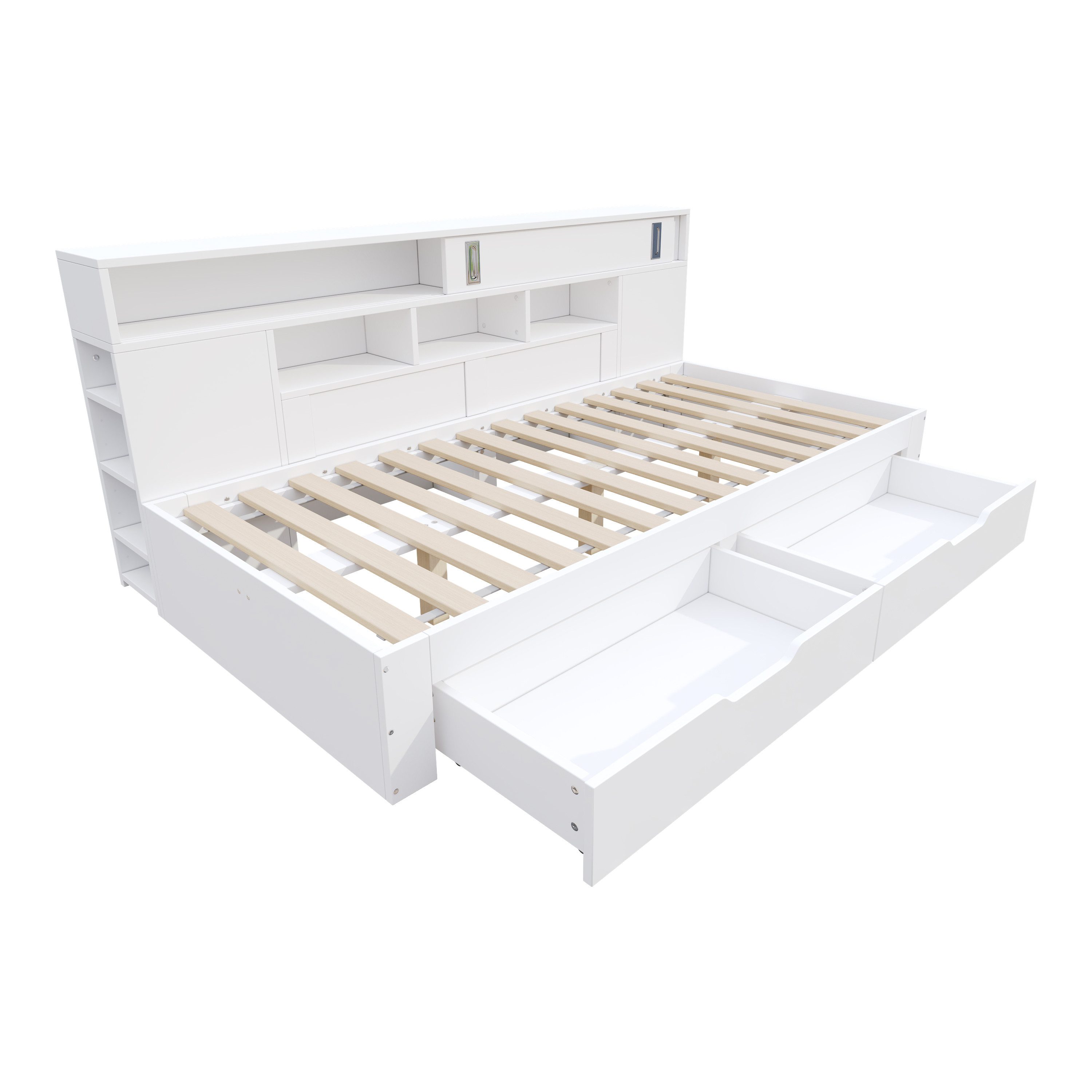 KLAM HOME Polsterbett Jugendbett,Einzelbett,Multifunktionales Kinderbett mi günstig online kaufen