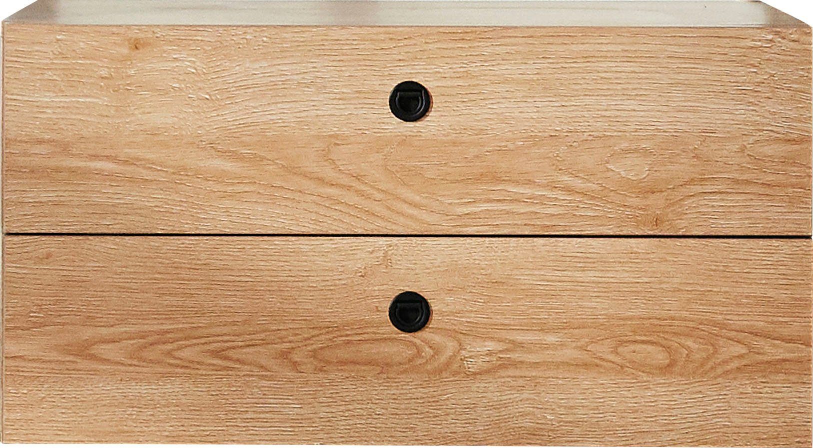 MÖBILIA Schubkasten (Set, 2 St), Griffe und Laufschienen aus Metall