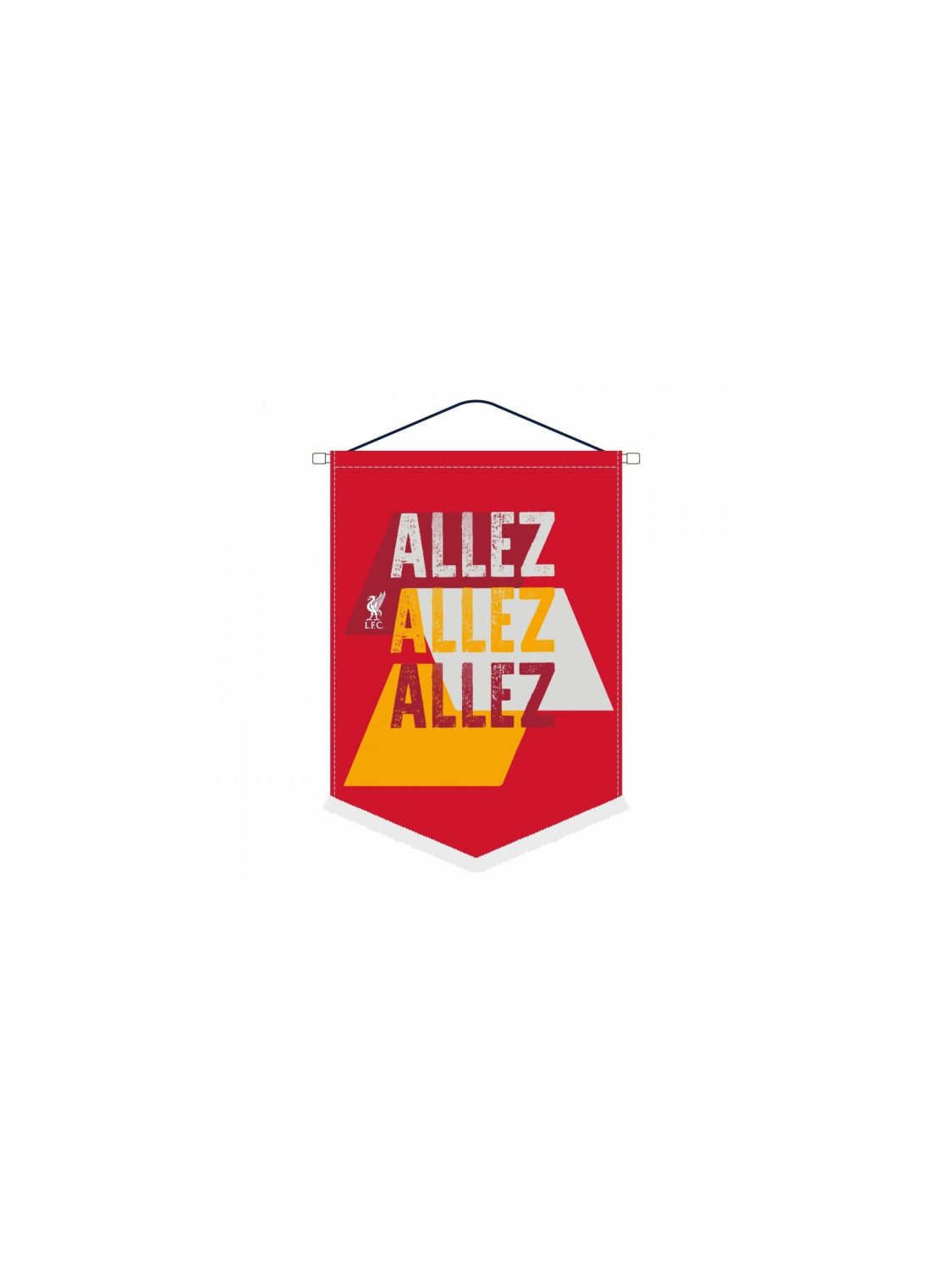 Liverpool Football Club Fahne Liverpool FC Wimpel „Allez Allez Allez“ 27x17cm