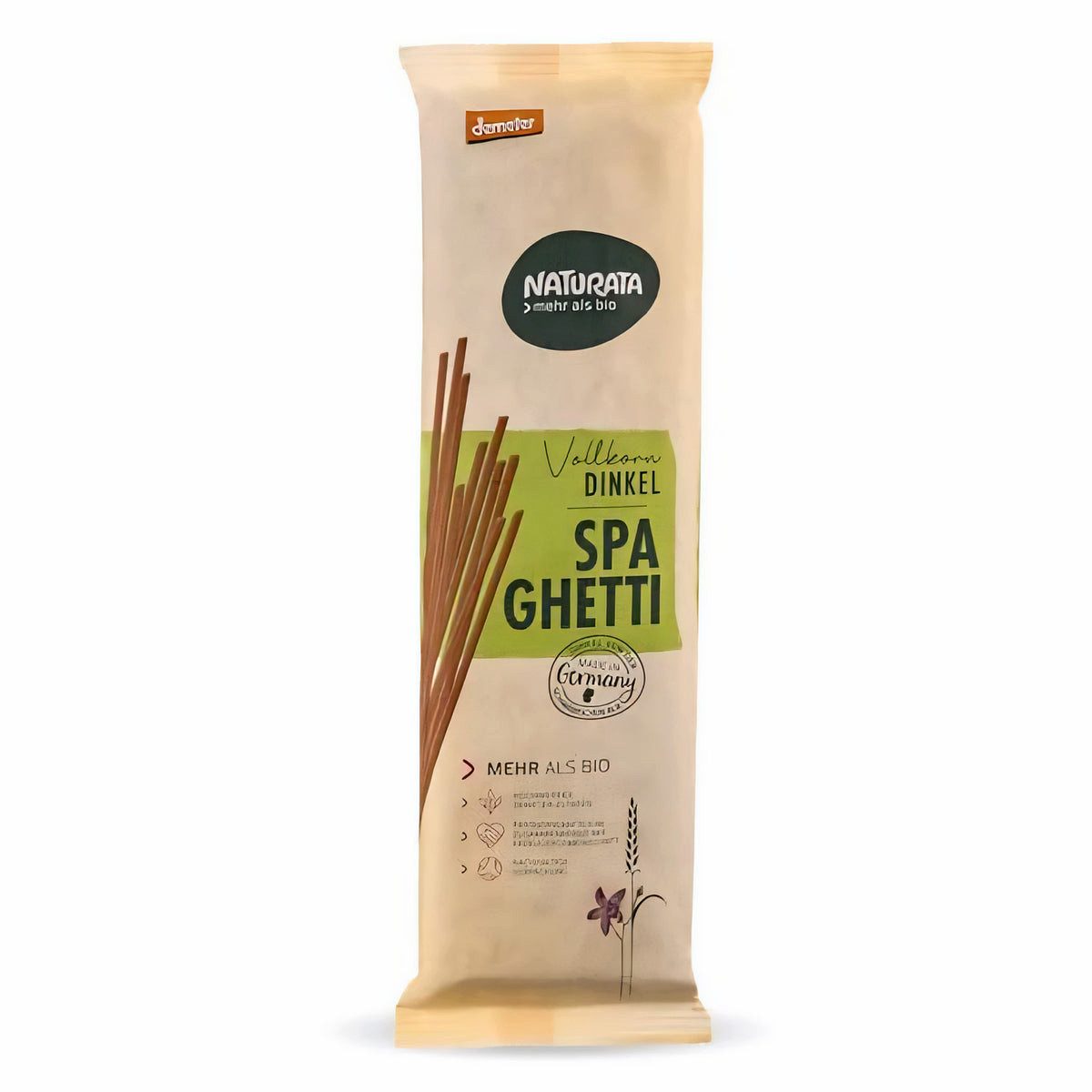 Natura Nudeln Naturata Demeter Dinkel-Vollkorn-Spaghetti - 500g