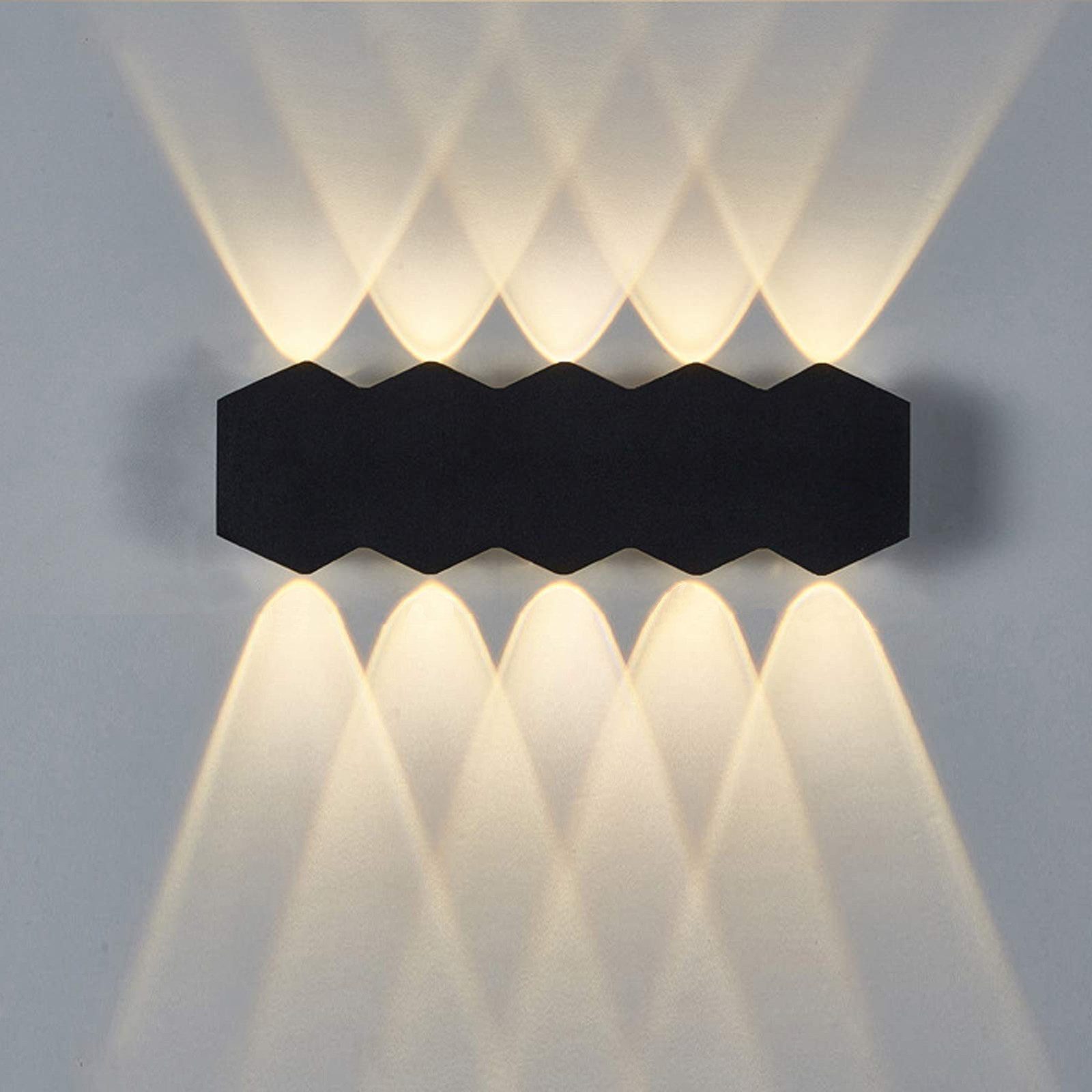 BlingBin LED Wandleuchte Innen Außen Wasserdicht Up and Down Wandlampe, Sch günstig online kaufen