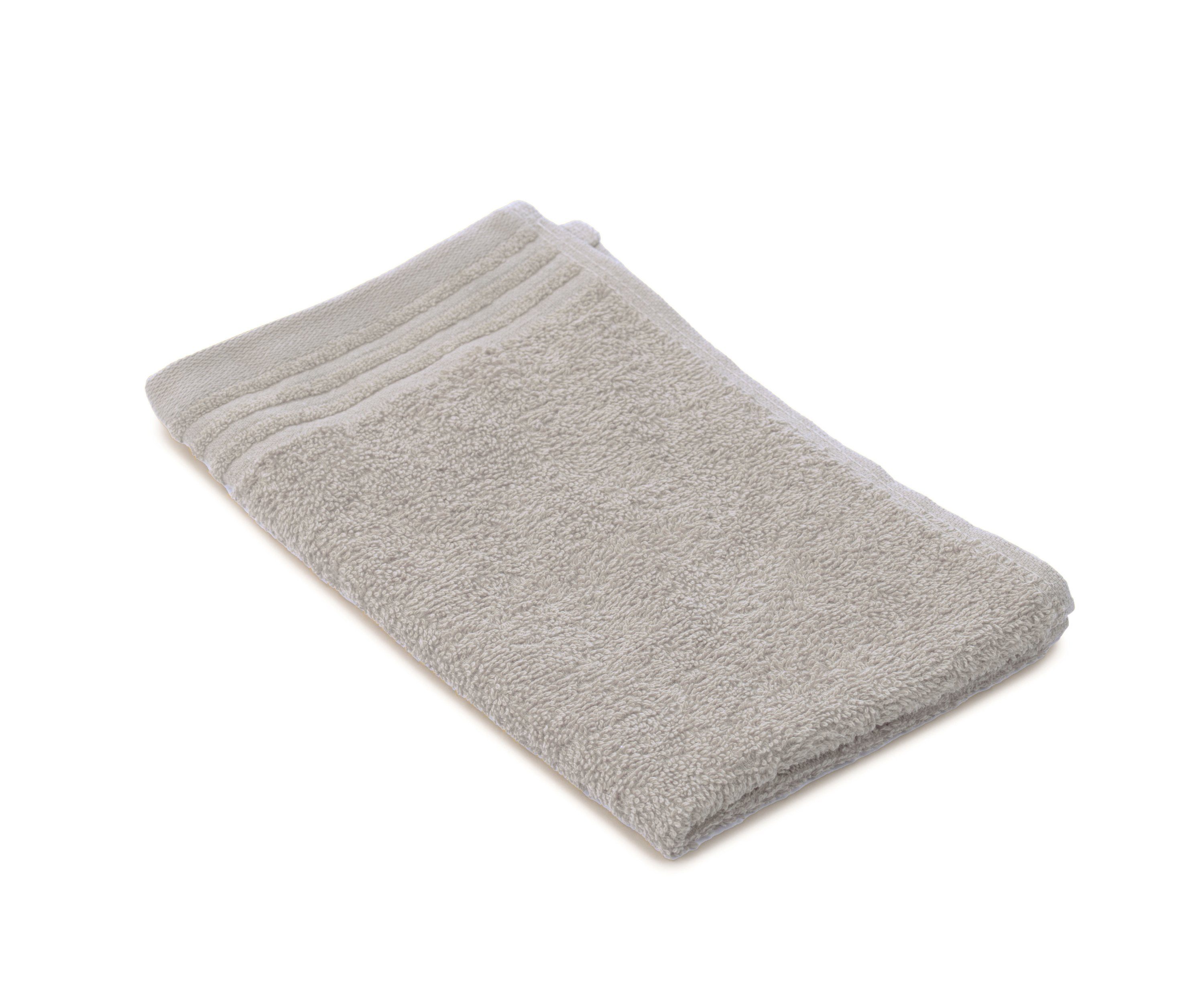 Gözze Gästehandtuch GÖZZE Gästetuch HAMBURG silber BL 30x50 cm silber