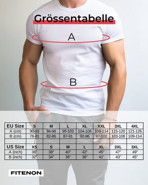 FITENON Rundhalsshirt ohne kratzende Etiketten, klassischer Slim Fit, T-Shirts (umweltschonendes 2er Set) atmungsaktive, Premium Baumwolle
