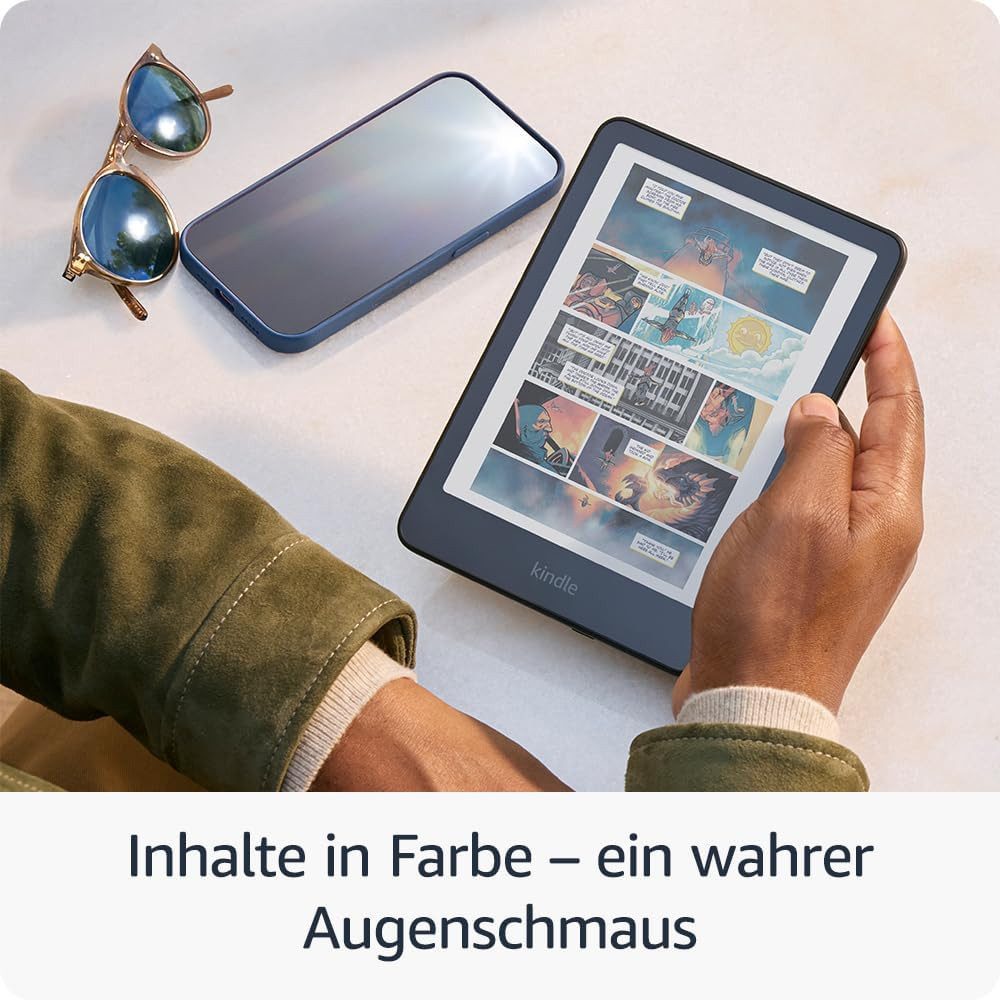 Kindle Colorsoft Signature Edition 16GB & 32GB (Neuste Generation) E-Book (7", 32 GB, Farb-Display, Frontlicht, Kabelloses laden, Wochenlange Akkulaufzeit)